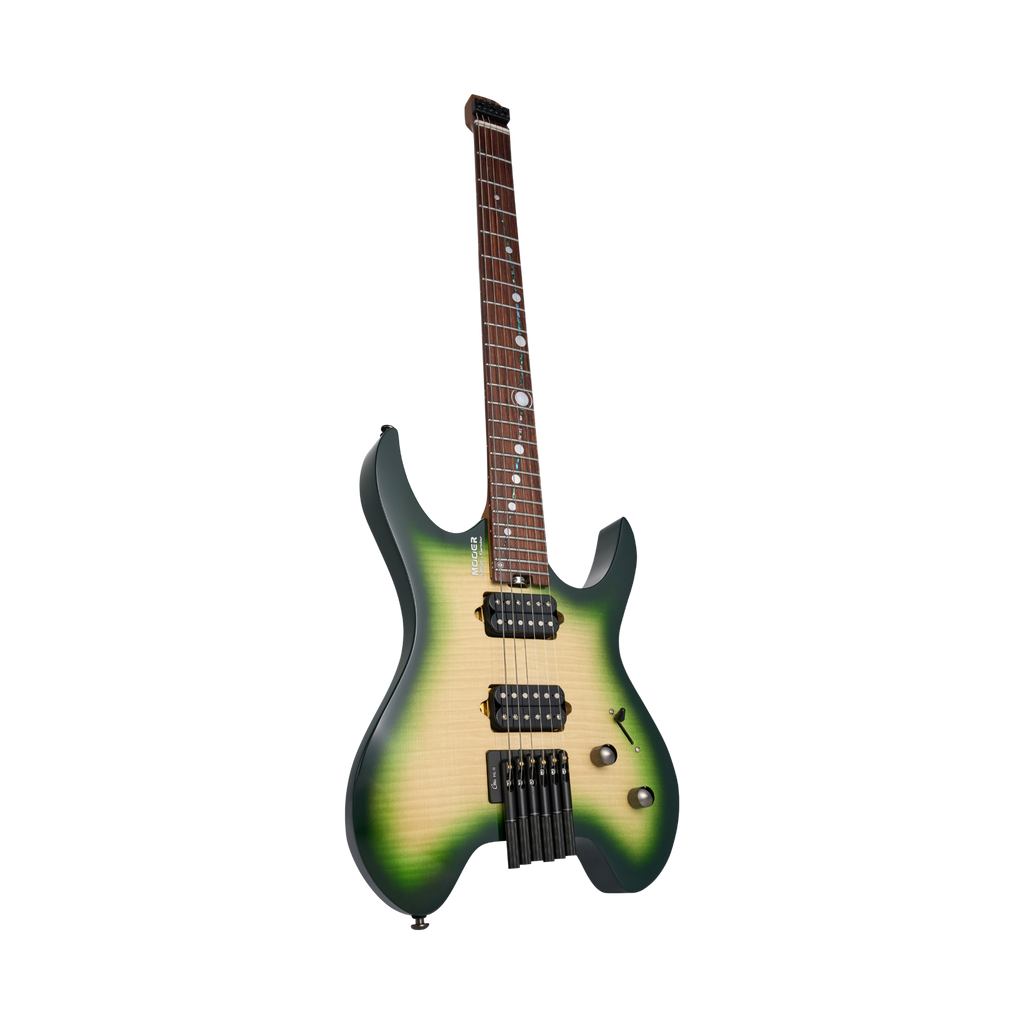 MOOER MHL100 Head-Less Electric Guitar Green Gradient