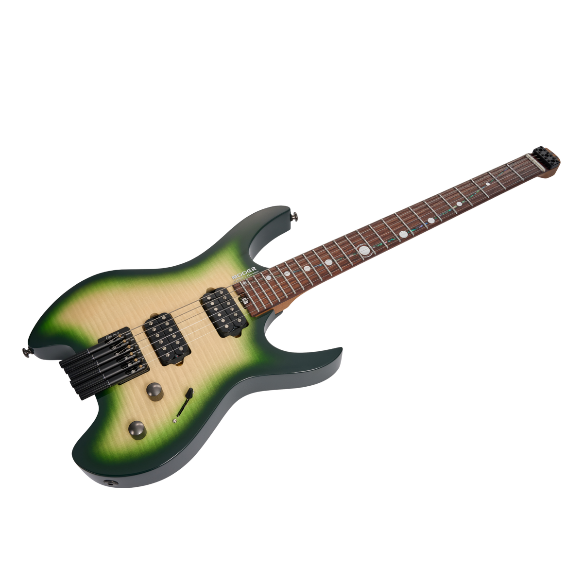 MOOER MHL100 Head-Less Electric Guitar Green Gradient