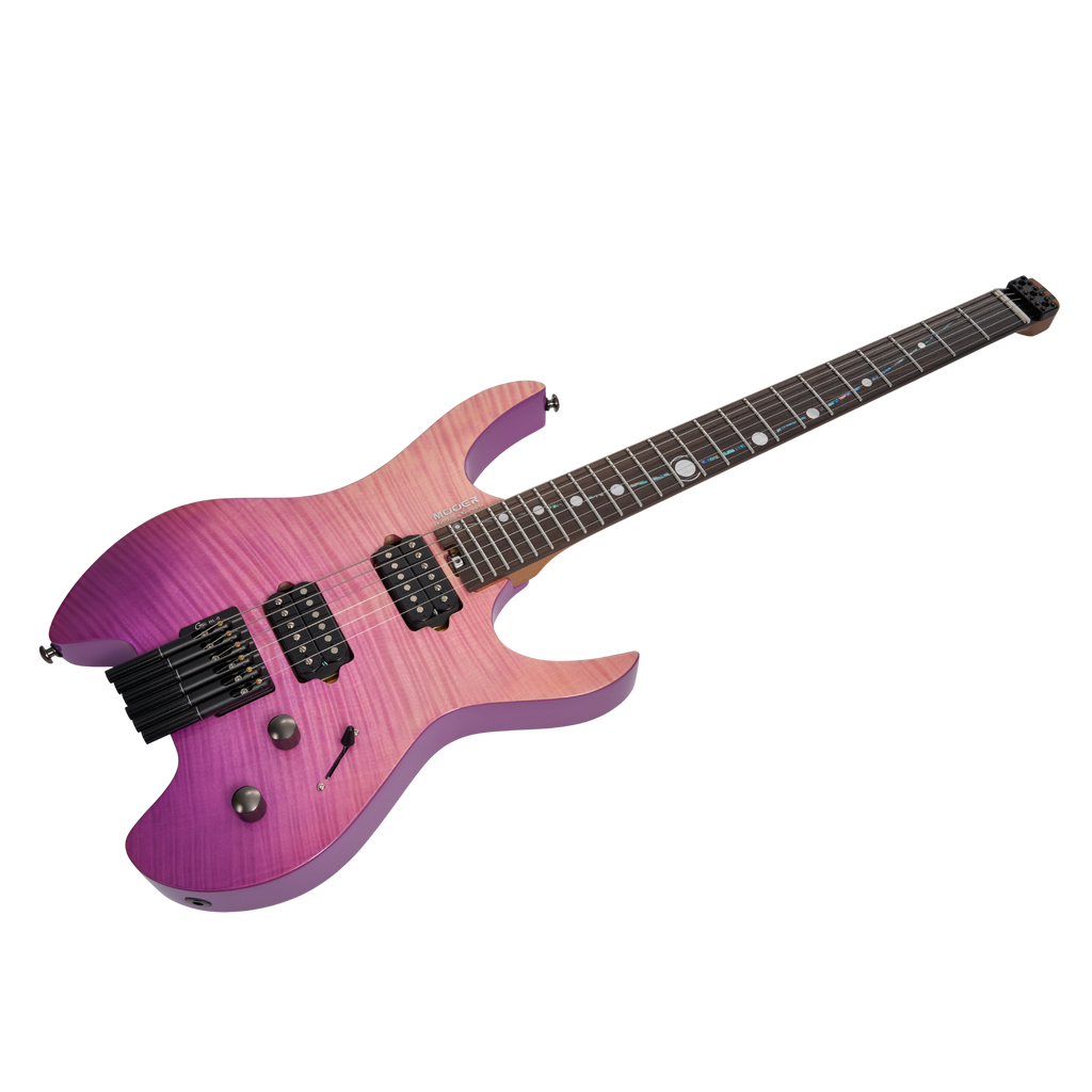 MOOER MHL100 Head-Less Electric Guitar Purple Burst