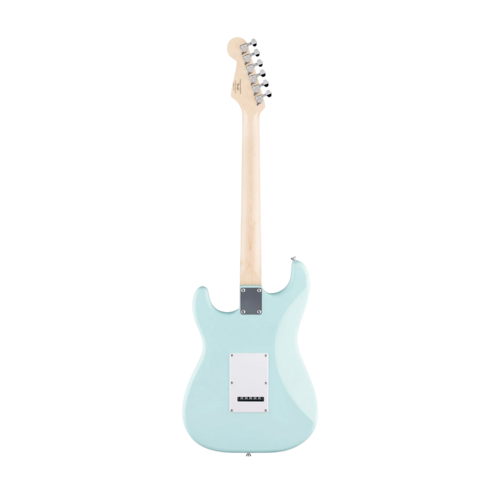 SQUIER Debut Series Stratocaster HSS Electric Guitar, Laurel FB, Daphne Blue