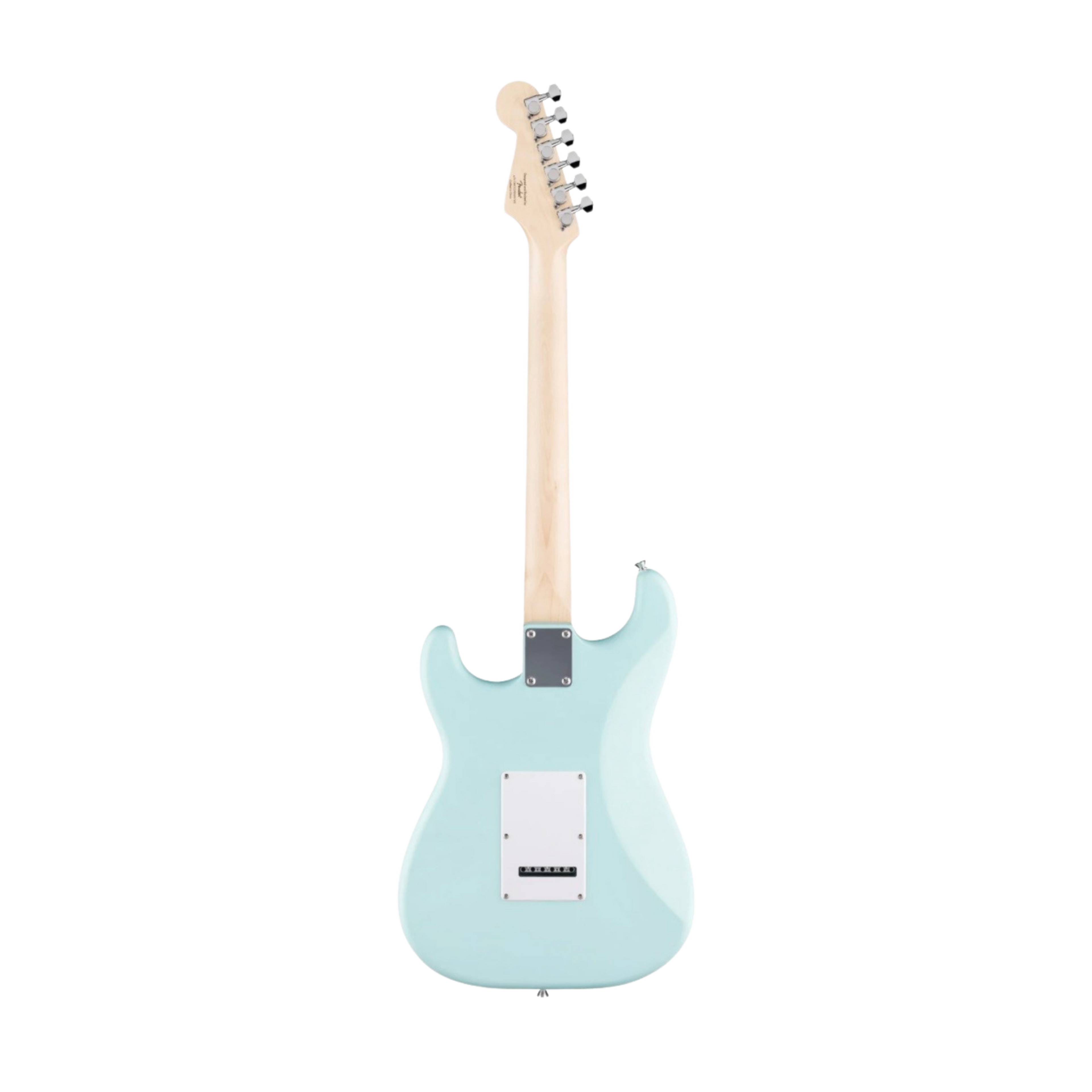 SQUIER Debut Series Stratocaster HSS Electric Guitar, Laurel FB, Daphne Blue