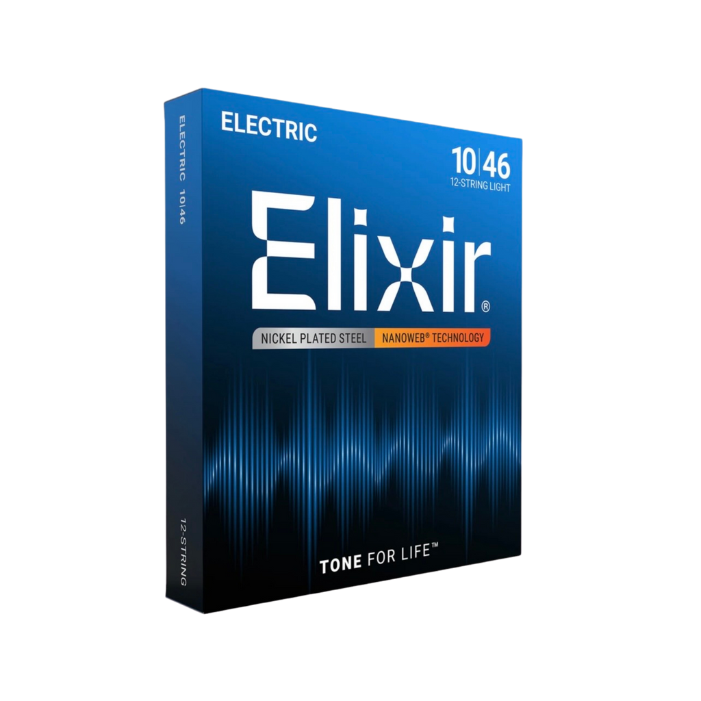 ELIXIR 12052 Nanoweb Electric Guitar Strings, Light, 10-46