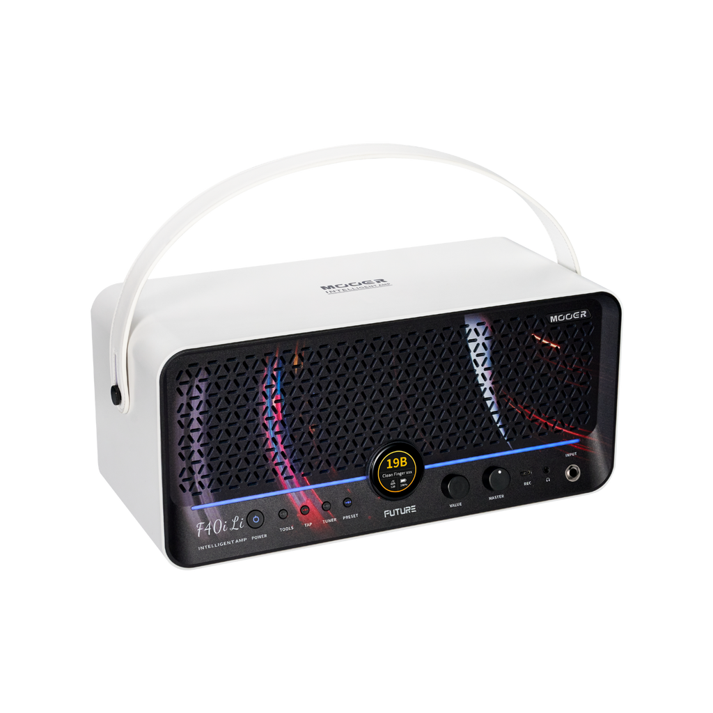 MOOER FUTURE F40i Li Guitar Smart Amp White Stellar Ring