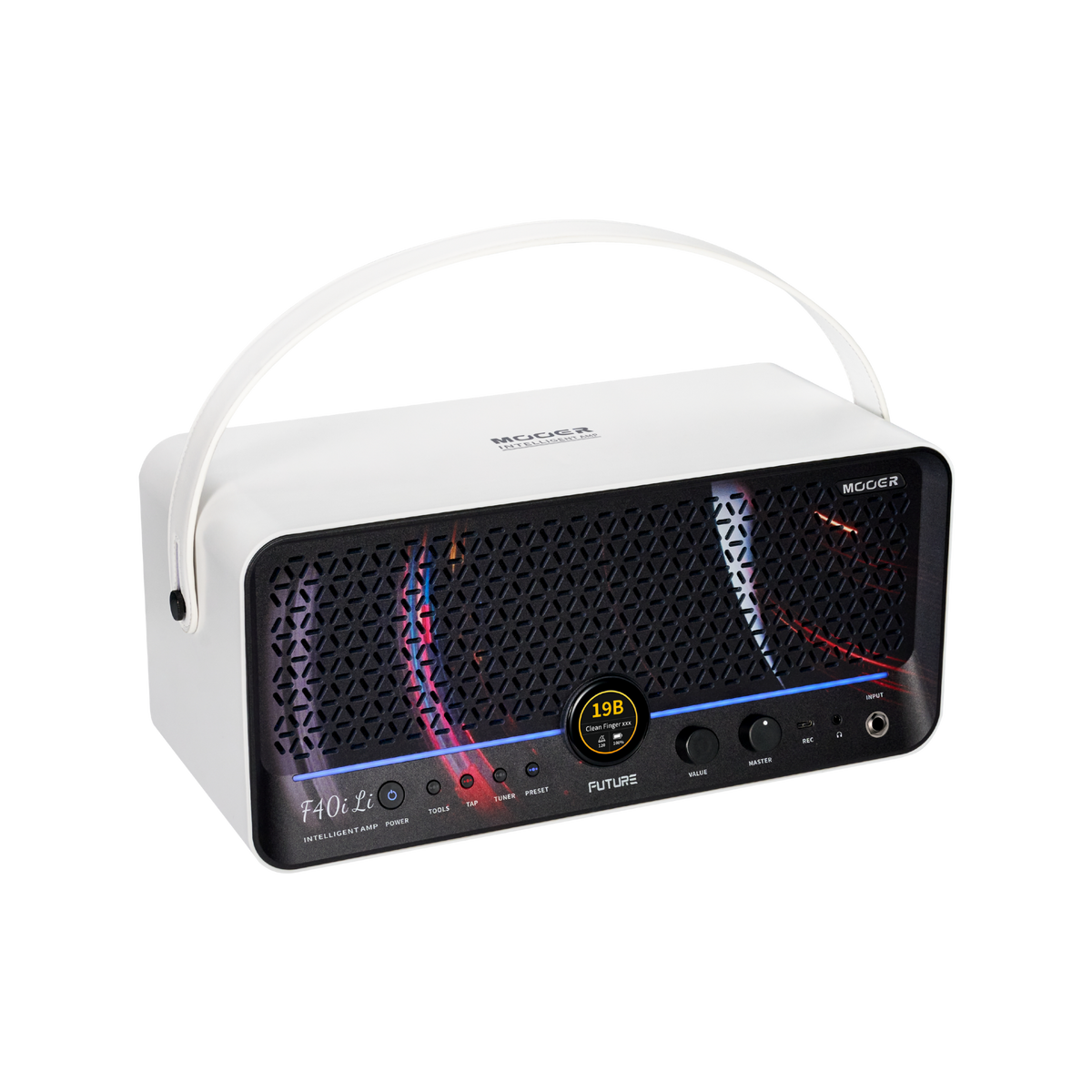 MOOER FUTURE F40i Li Guitar Smart Amp White Stellar Ring