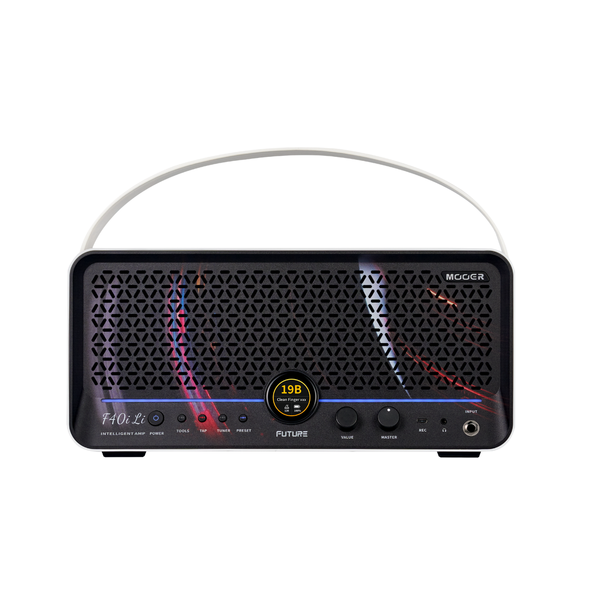 MOOER FUTURE F40i Li Guitar Smart Amp White Stellar Ring