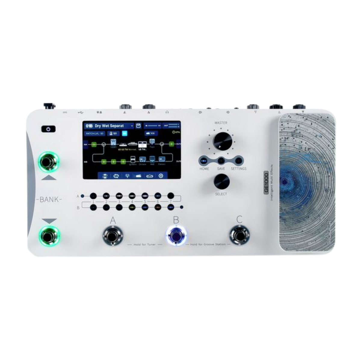 MOOER GE1000 White Multi-Effects Guitar Pedal