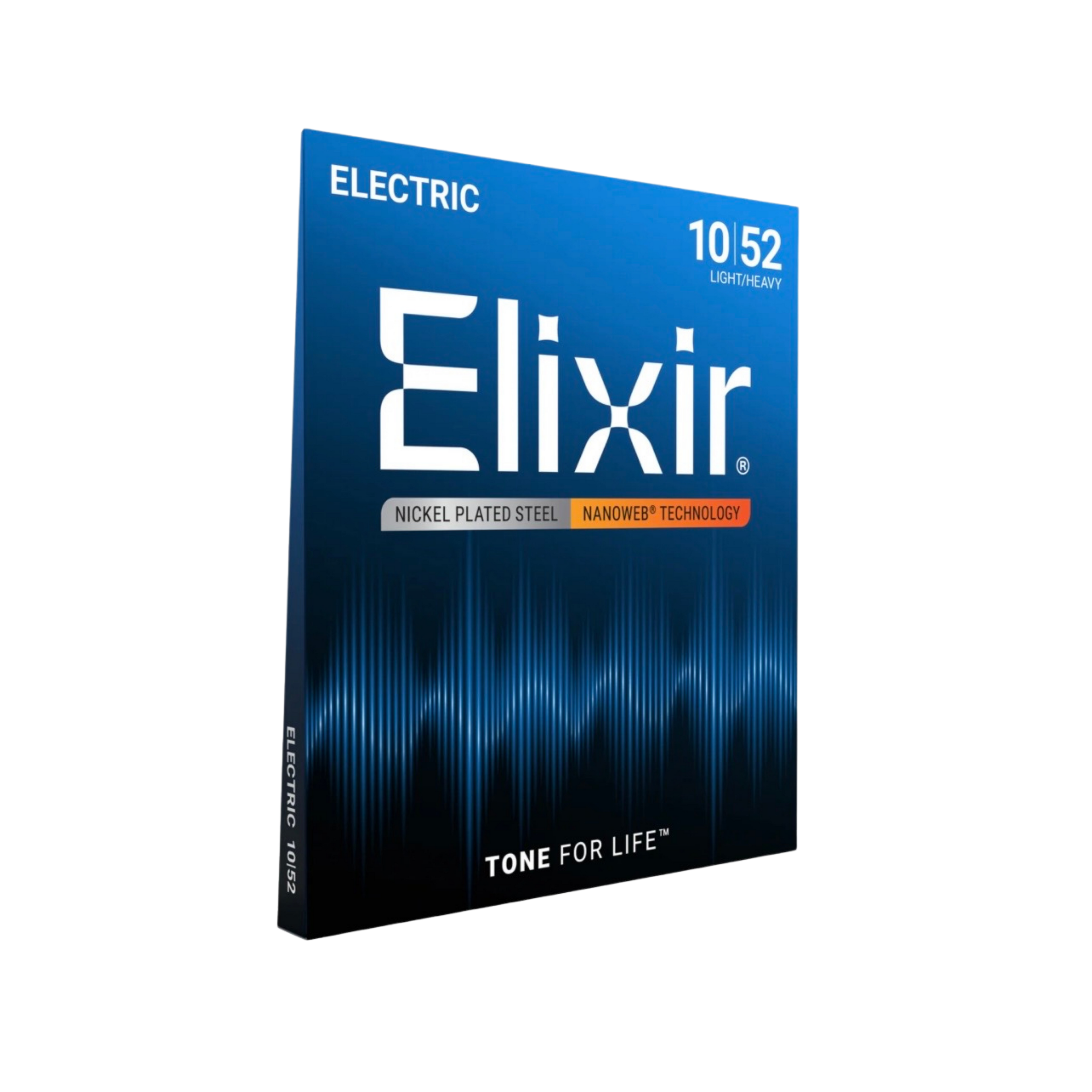 ELIXIR 12077 Nanoweb Electric Guitar Strings, Light-Heavy, 10-52