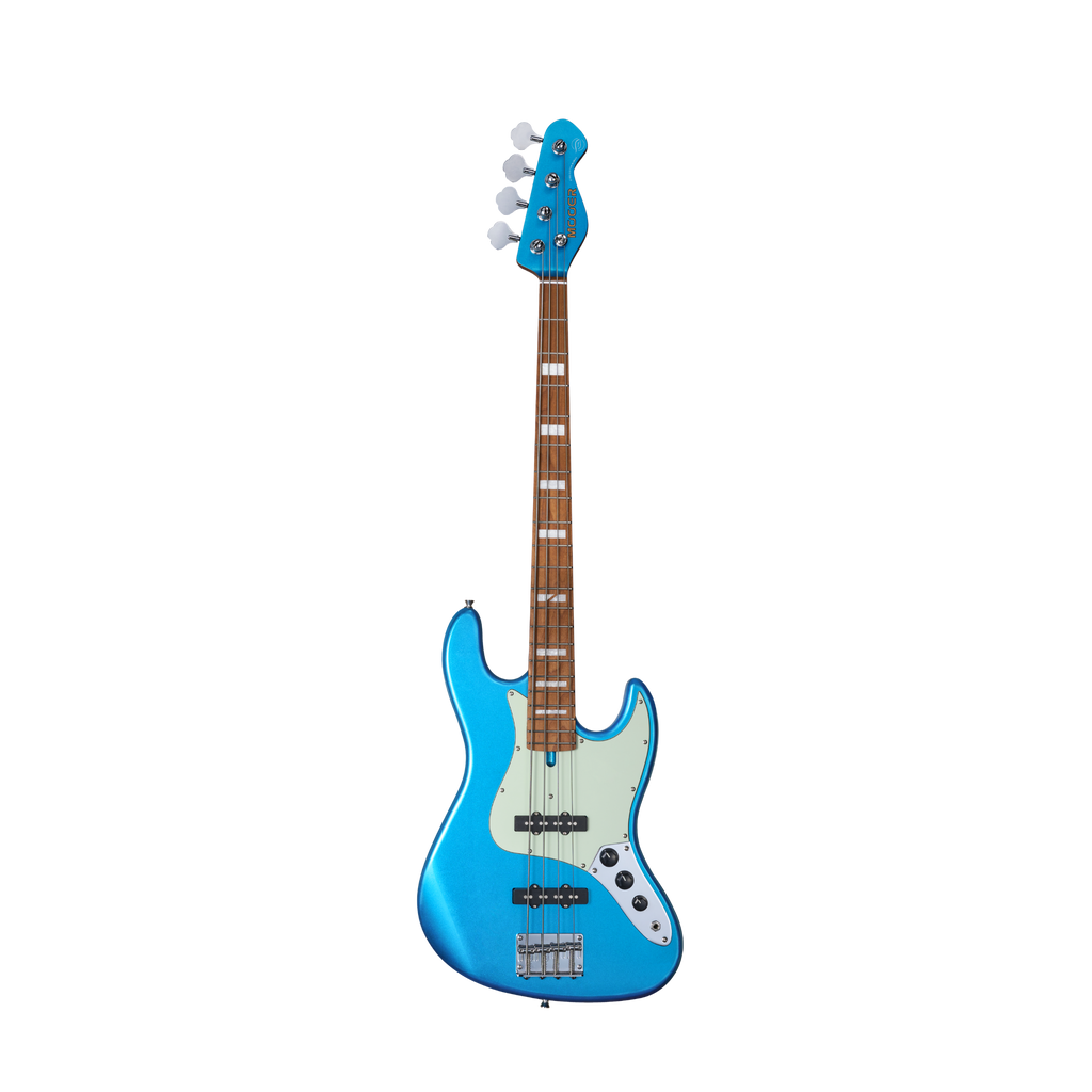 MOOER MBJ 410 Electric Bass 4 String Metal Blue