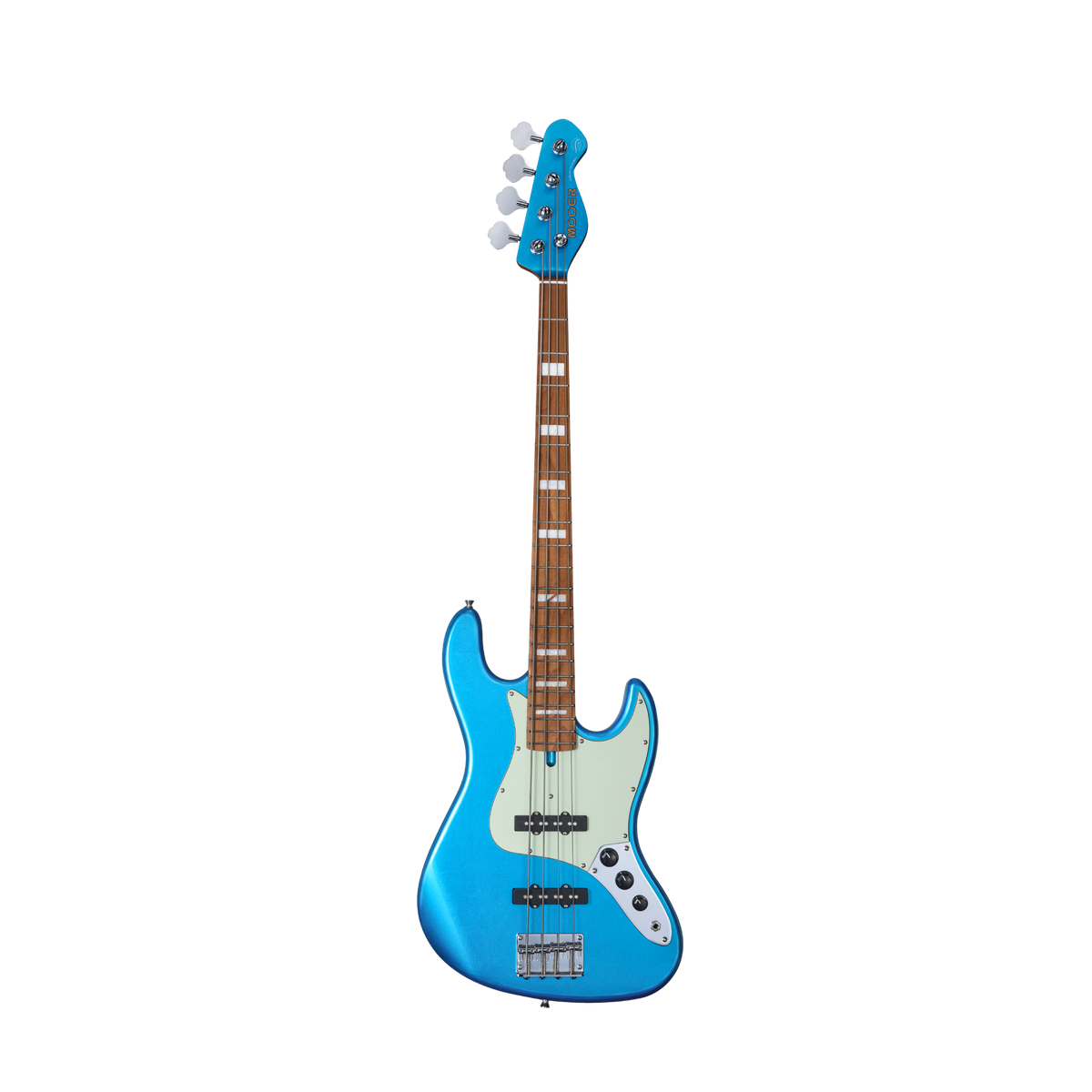 MOOER MBJ 410 Electric Bass 4 String Metal Blue