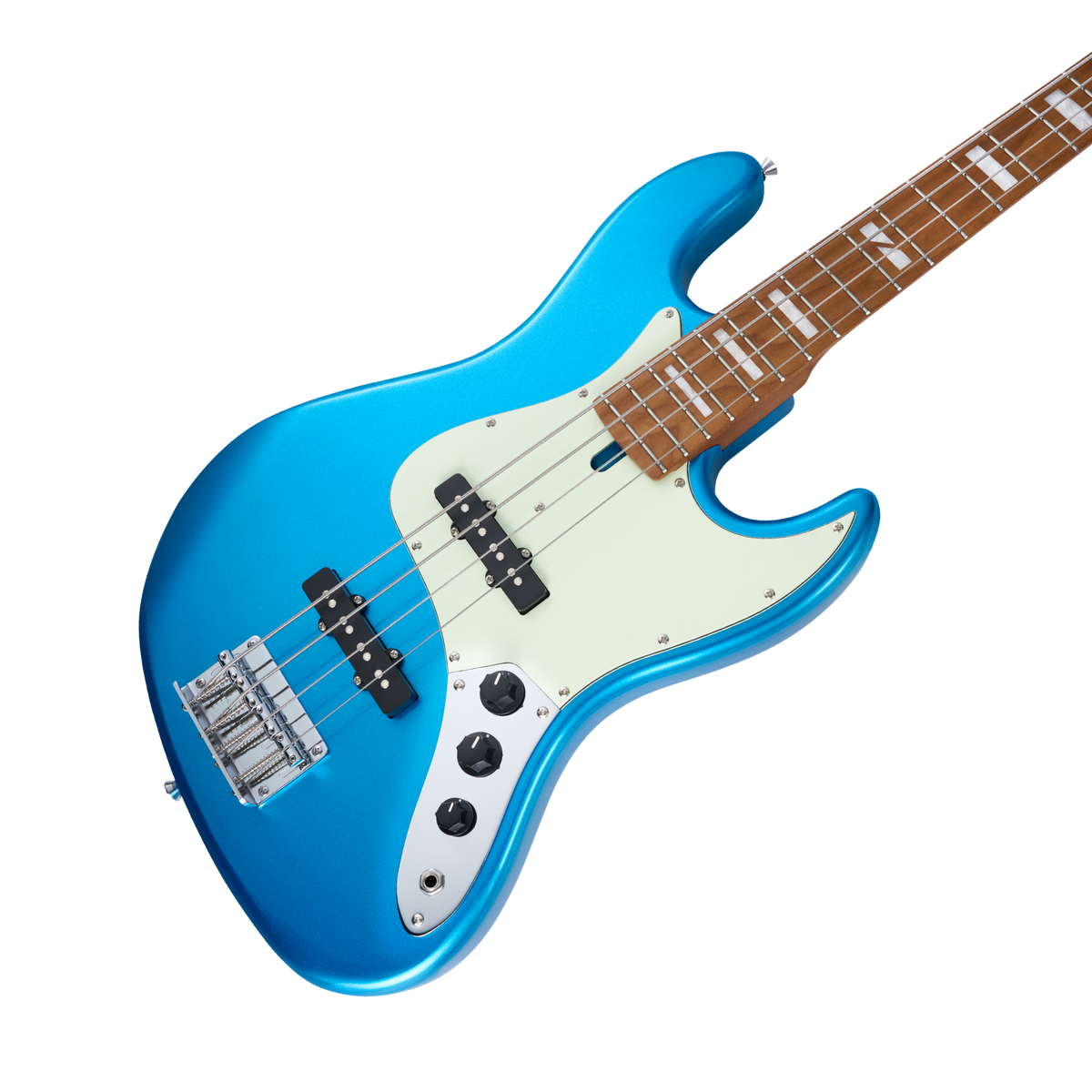 MOOER MBJ 410 Electric Bass 4 String Metal Blue