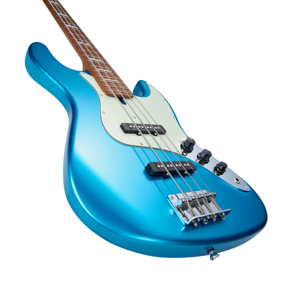 MOOER MBJ 410 Electric Bass 4 String Metal Blue