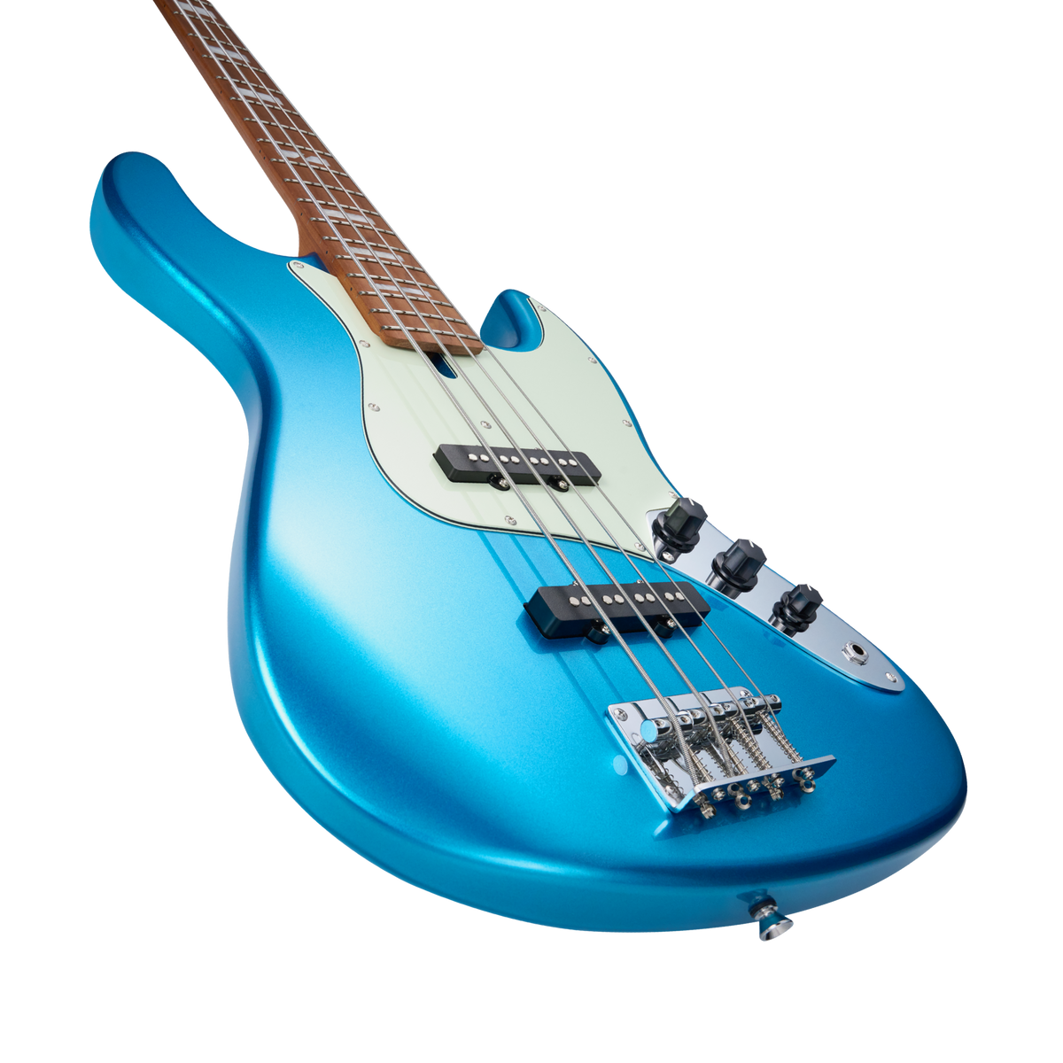 MOOER MBJ 410 Electric Bass 4 String Metal Blue