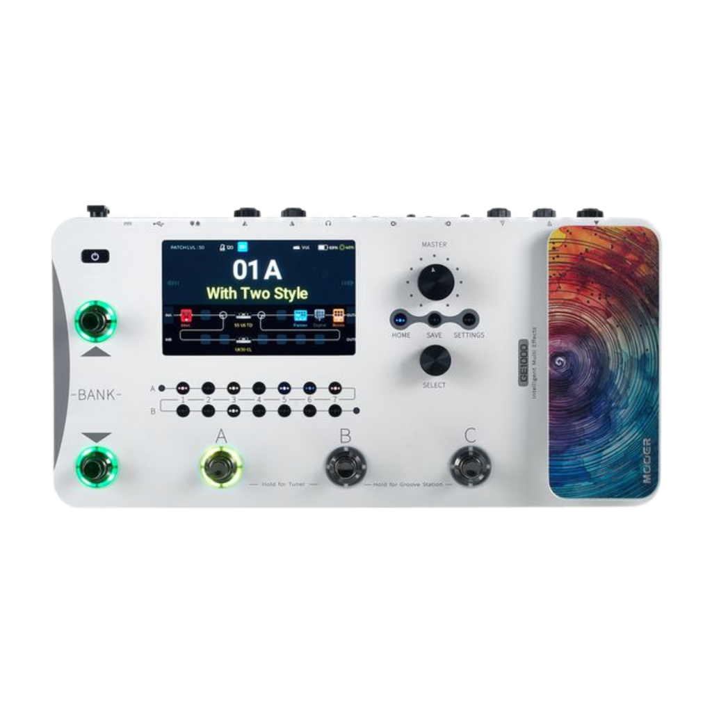 MOOER GE1000 Li White Multi-Effects Guitar Pedal
