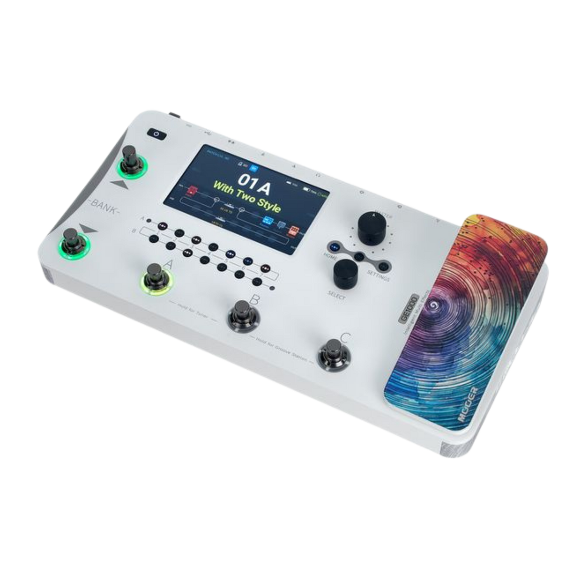 MOOER GE1000 Li White Multi-Effects Guitar Pedal