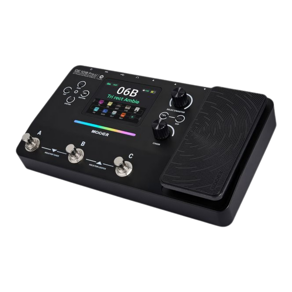 MOOER GE100 Pro Li Black Multi-Effects Guitar Pedal