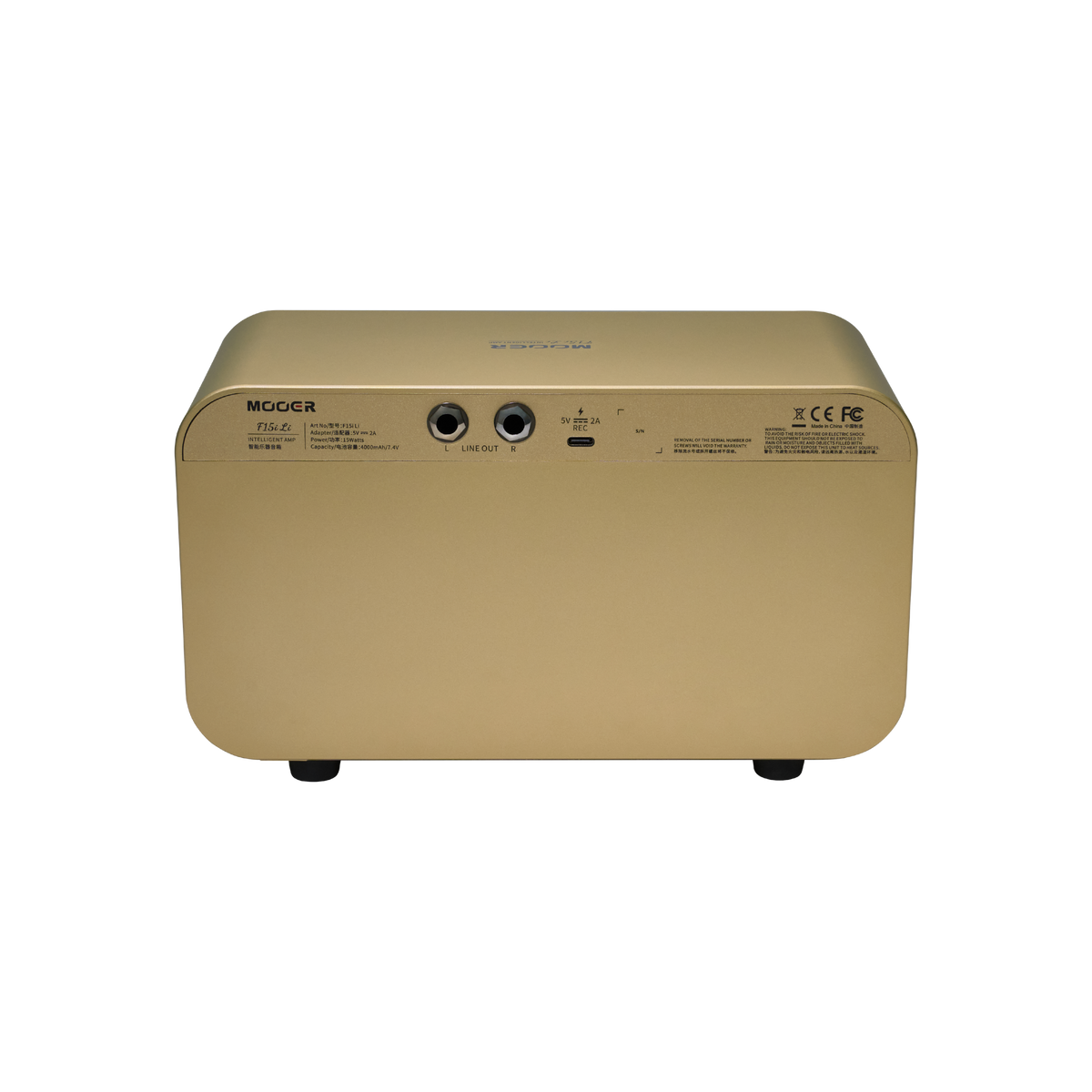 MOOER FUTURE F15i Li Guitar Smart Amp Imperial Gold