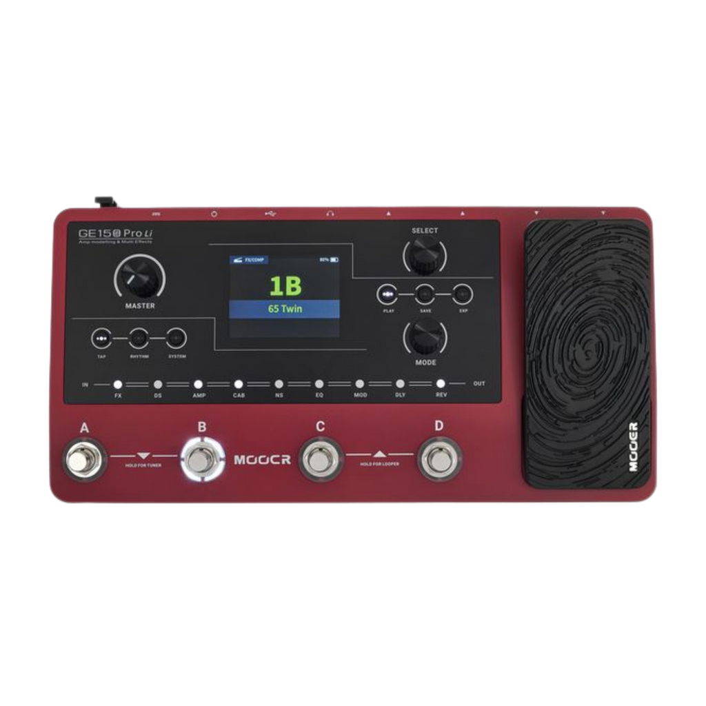 MOOER GE150 Pro Li Plum Multi-Effects Guitar Pedal