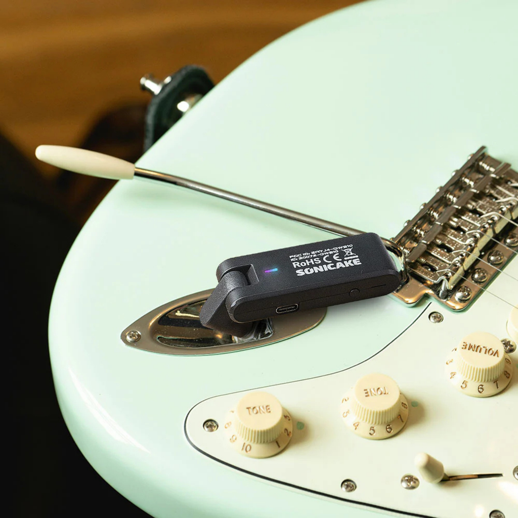 SONICAKE QWS-10 2.4G Sistem Gitar Nirkabel Pemancar Instrumen