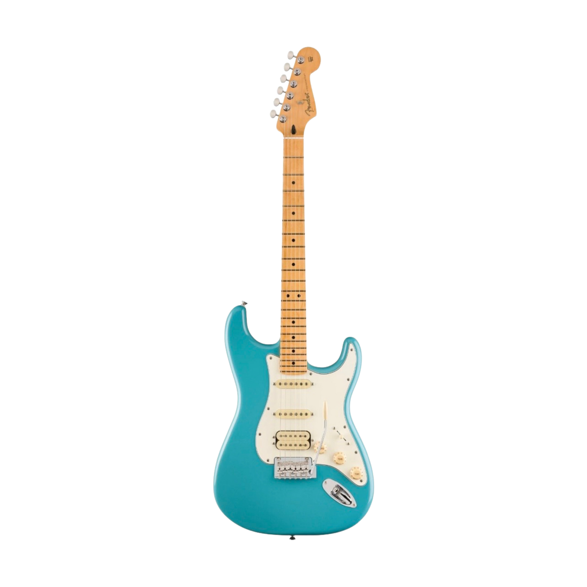 FENDER Player II Stratocaster HSS Electric Guitar, Maple FB, Aquatone Blue