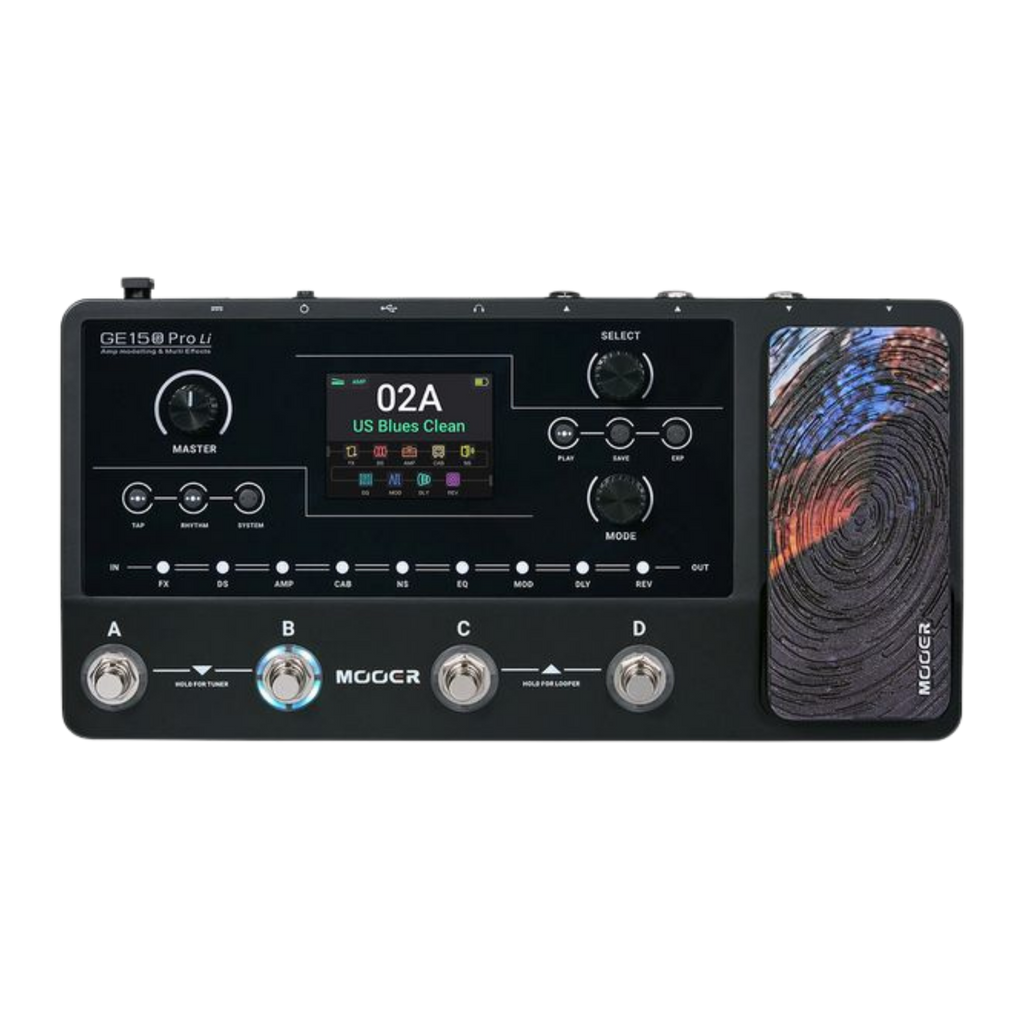 MOOER GE150 Pro Li Black Multi-Effects Guitar Pedal