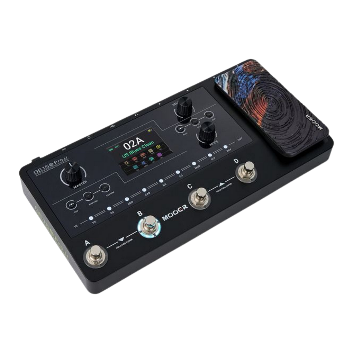MOOER GE150 Pro Li Black Multi-Effects Guitar Pedal