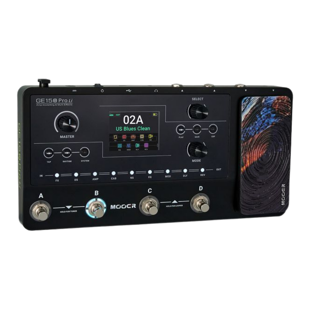 MOOER GE150 Pro Li Black Multi-Effects Guitar Pedal