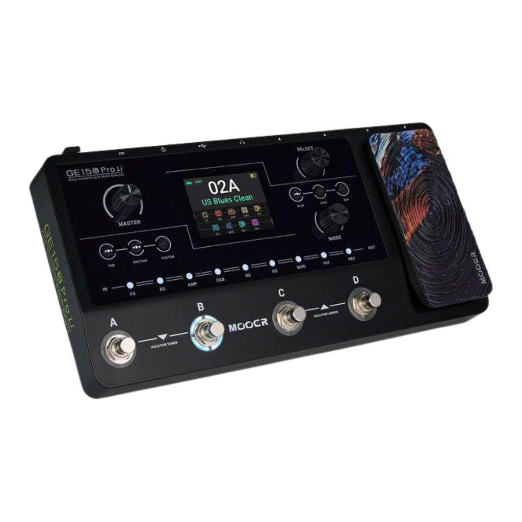 MOOER GE150 Pro Li Black Multi-Effects Guitar Pedal