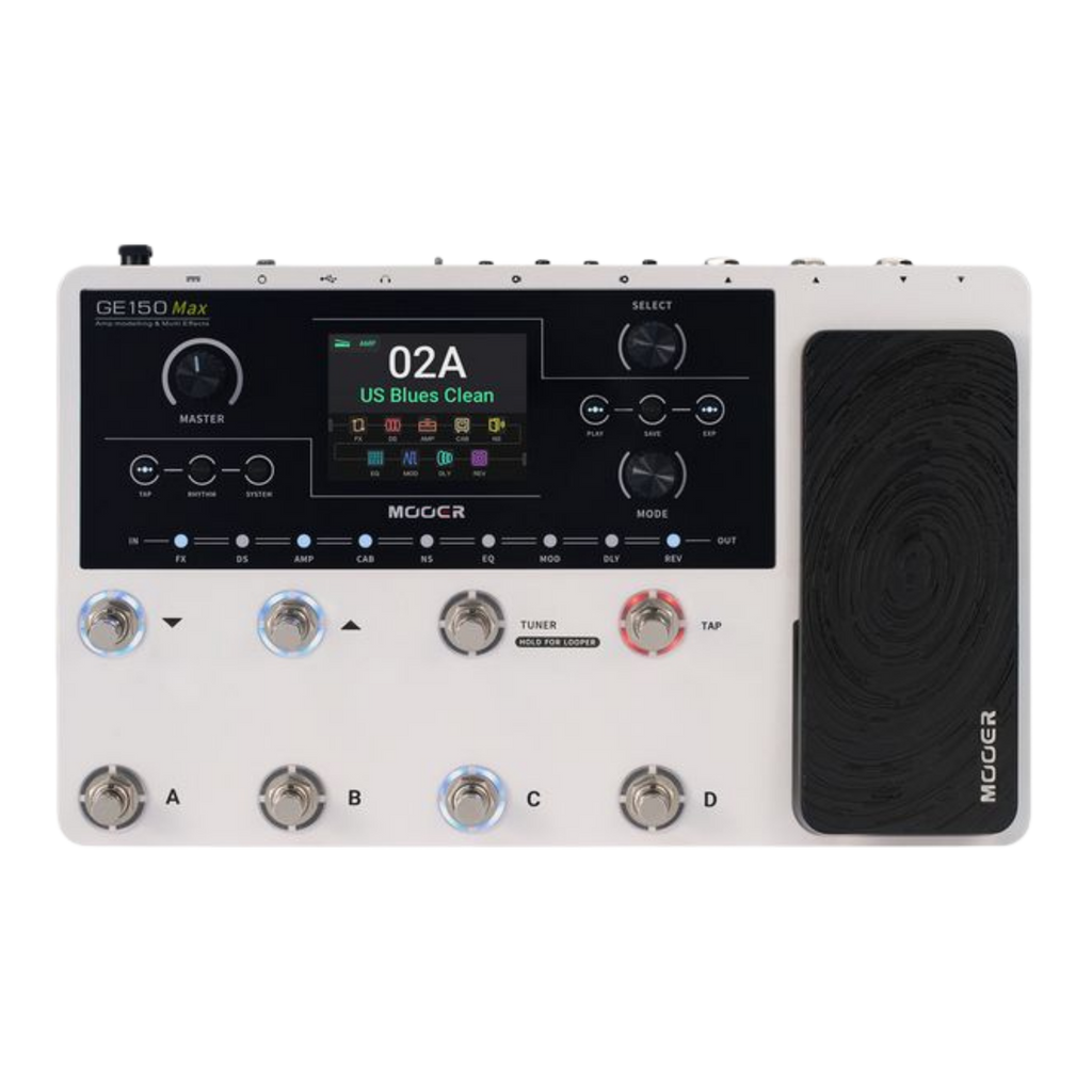 MOOER GE150 MAX White Multi-Effects Guitar Pedal