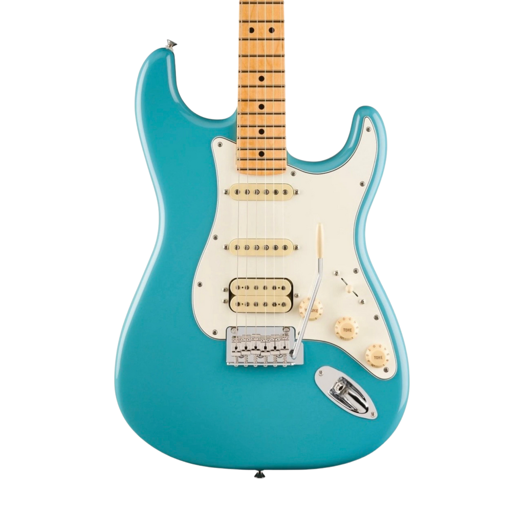 FENDER Player II Stratocaster HSS Electric Guitar, Maple FB, Aquatone Blue