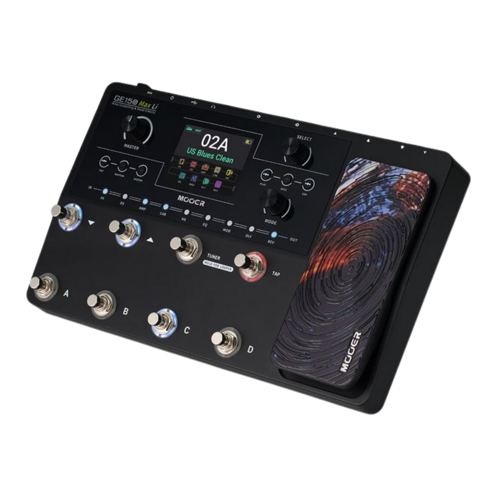 MOOER GE150 MAX Li Black Multi-Effects Guitar Pedal