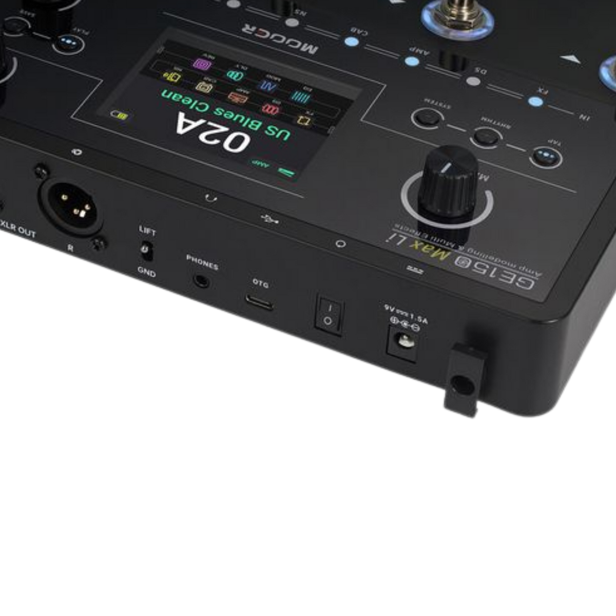 MOOER GE150 MAX Li Black Multi-Effects Guitar Pedal