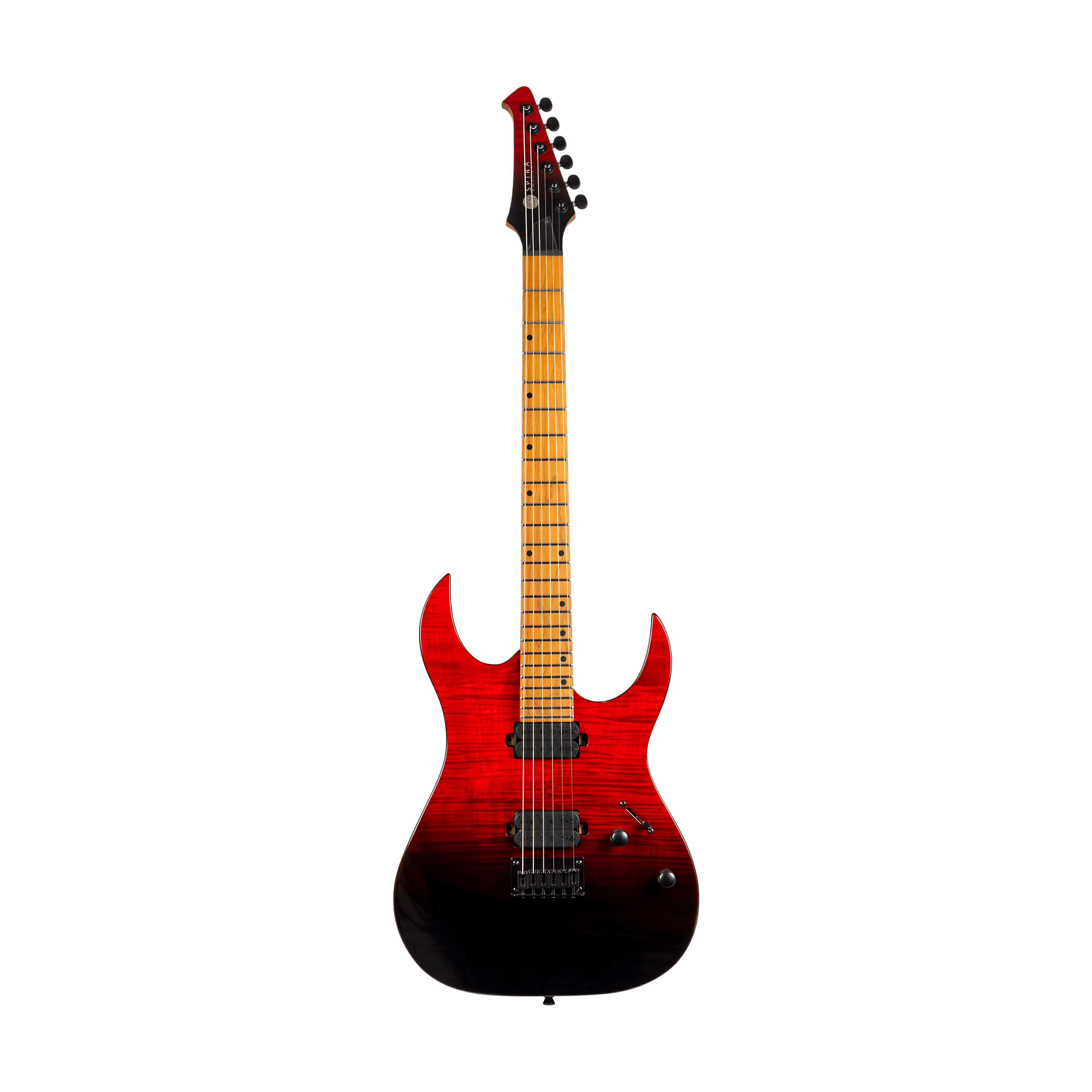 SPIRA S450 TRD Stratocaster Electric Guitar Trans Red