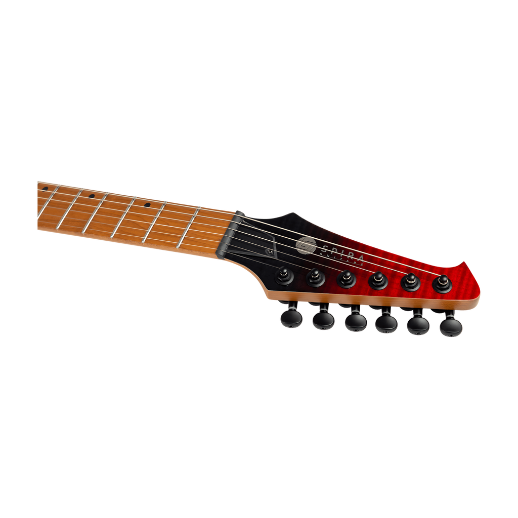 SPIRA S450 TRD Stratocaster Electric Guitar Trans Red
