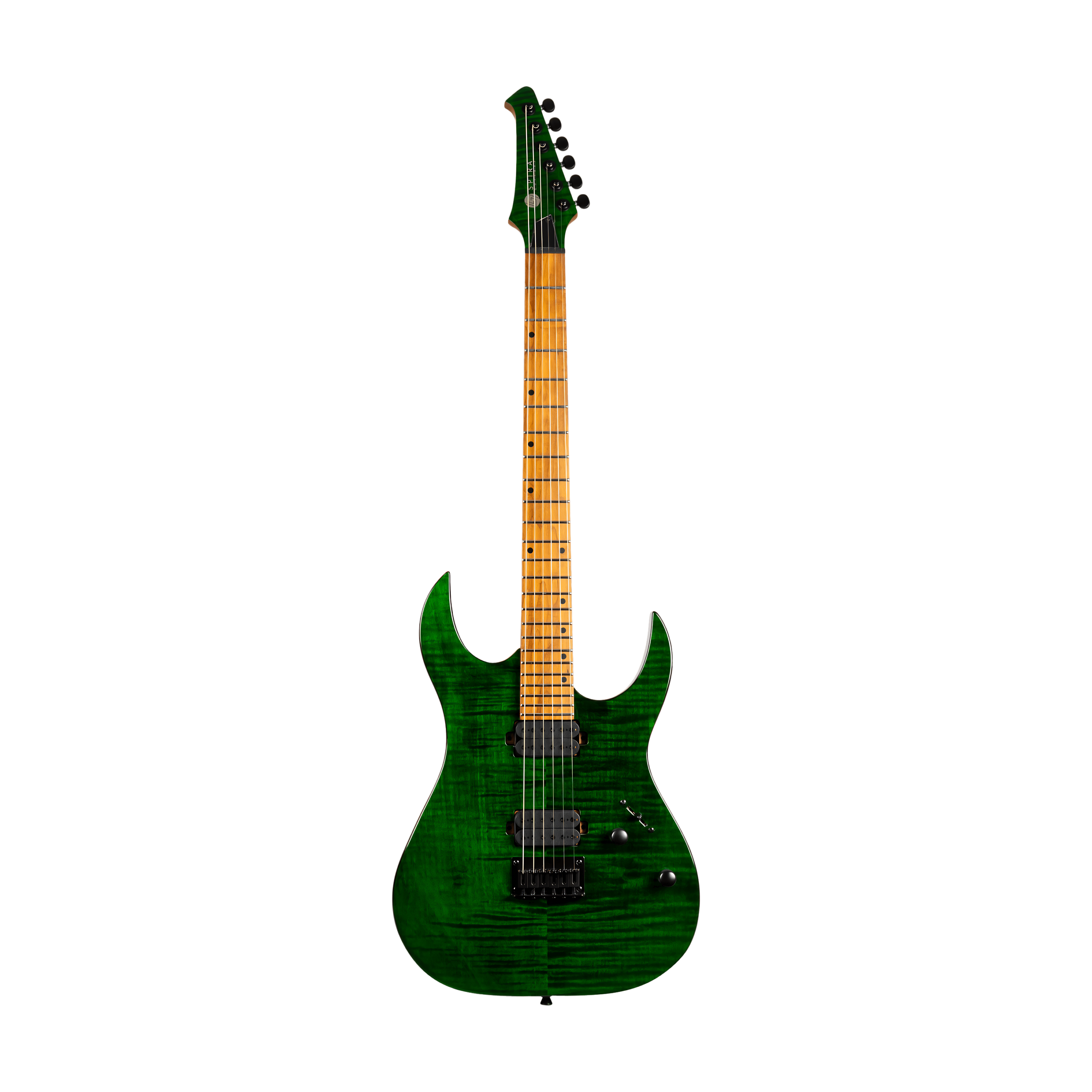 SPIRA S450 TGR Stratocaster Electric Guitar Trans Green