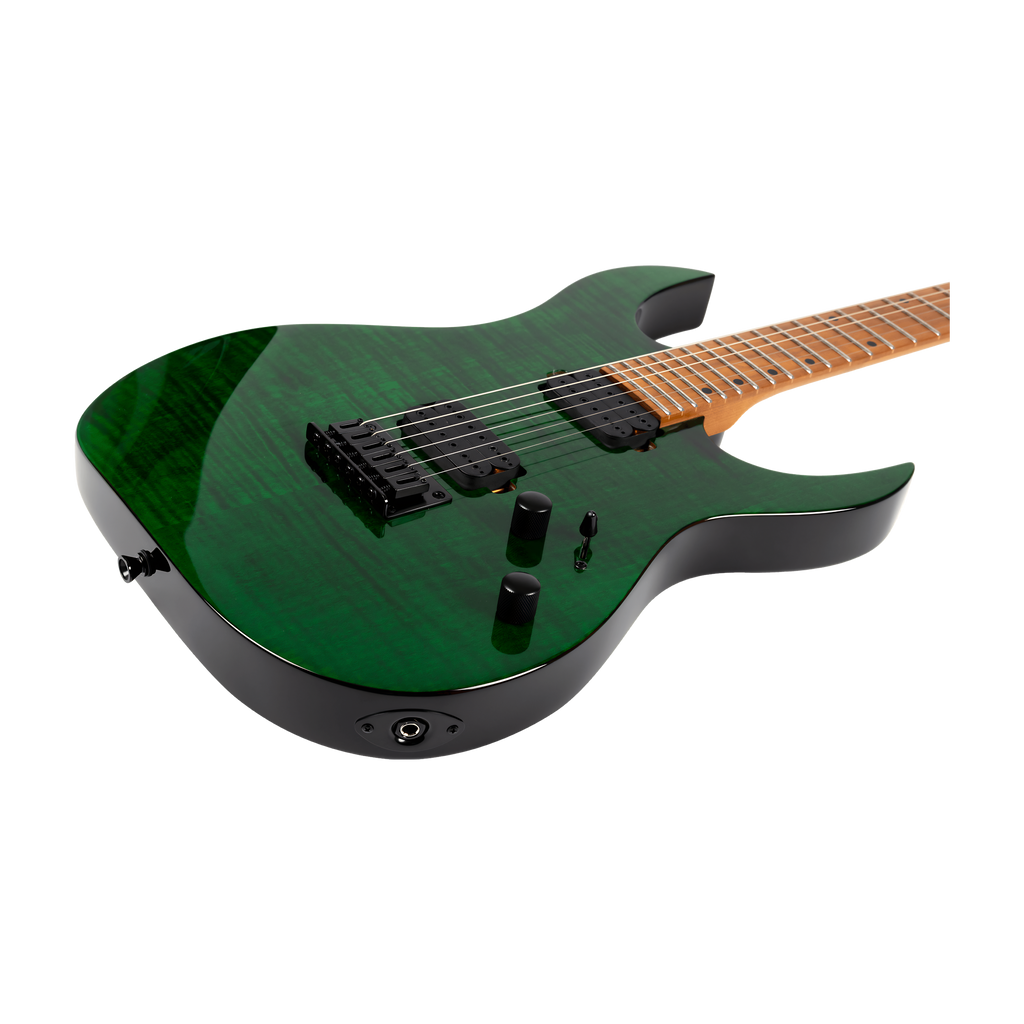 SPIRA S450 TGR Stratocaster Electric Guitar Trans Green