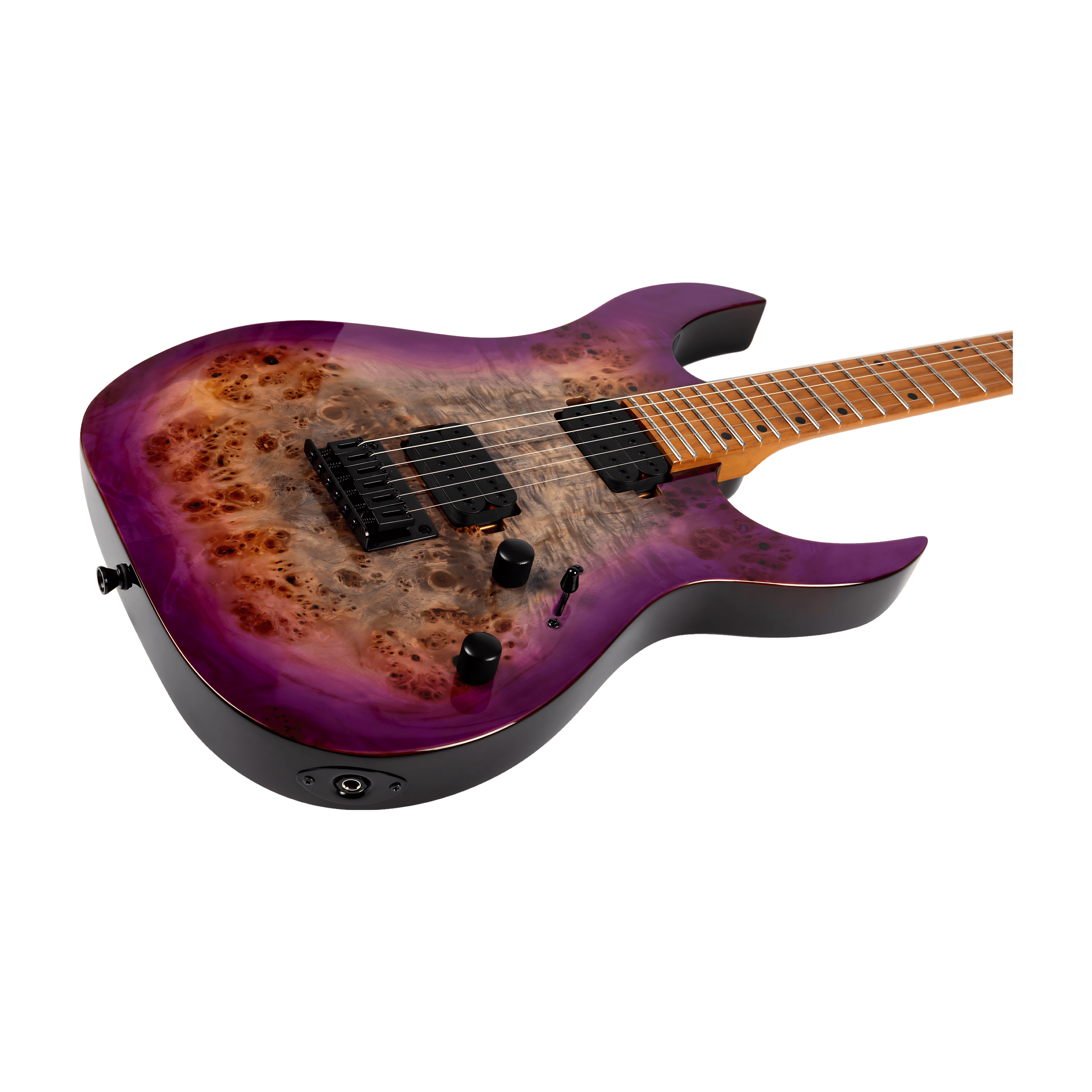 SPIRA S450 TPP Stratocaster Electric Guitar Trans Purple