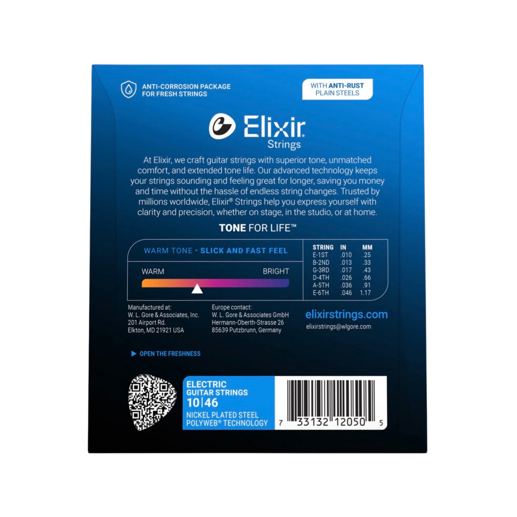 ELIXIR 12050 Polyweb Electric Guitar Strings Light 10-46