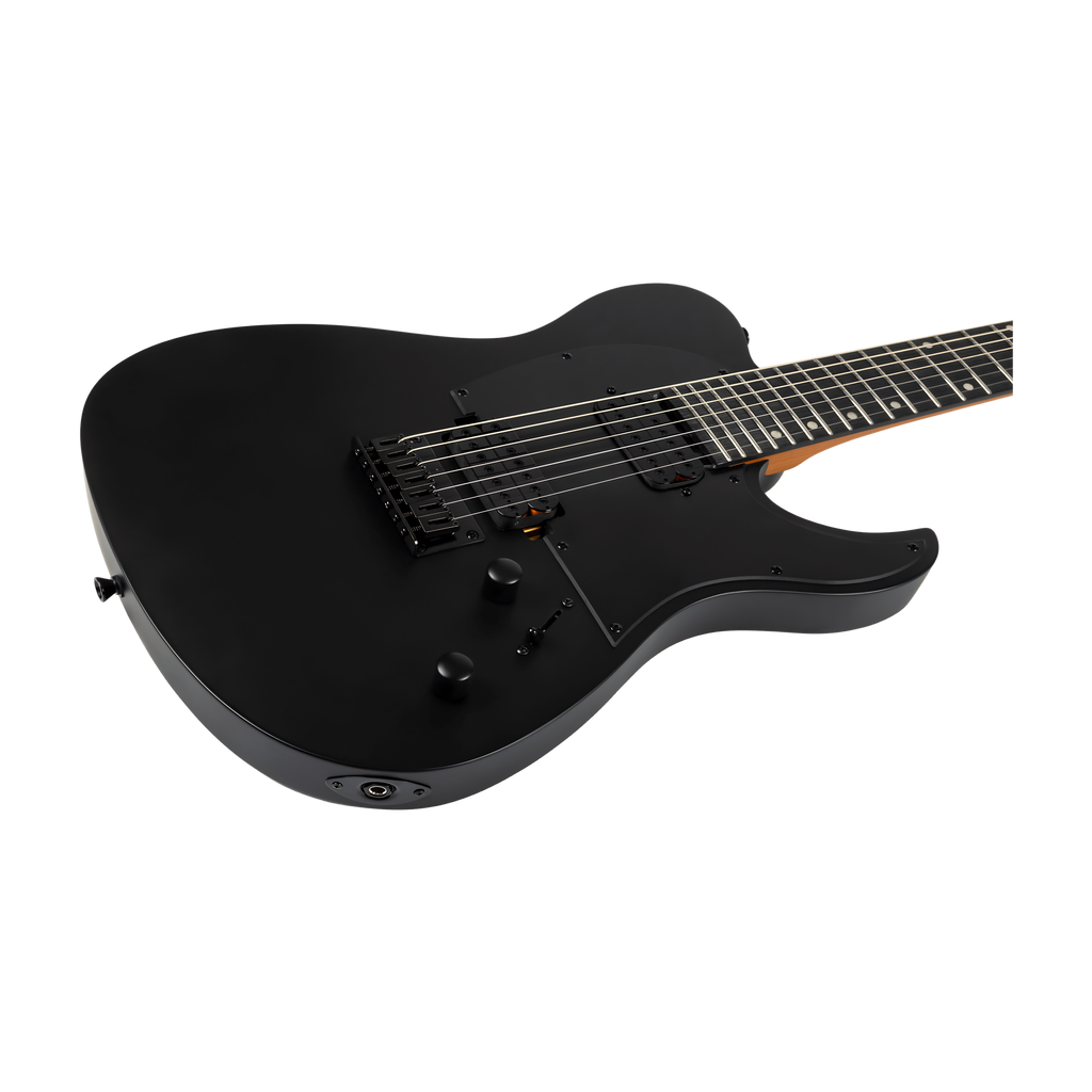 SPIRA T407 MBK Telecaster Electric Guitar 7 String Black