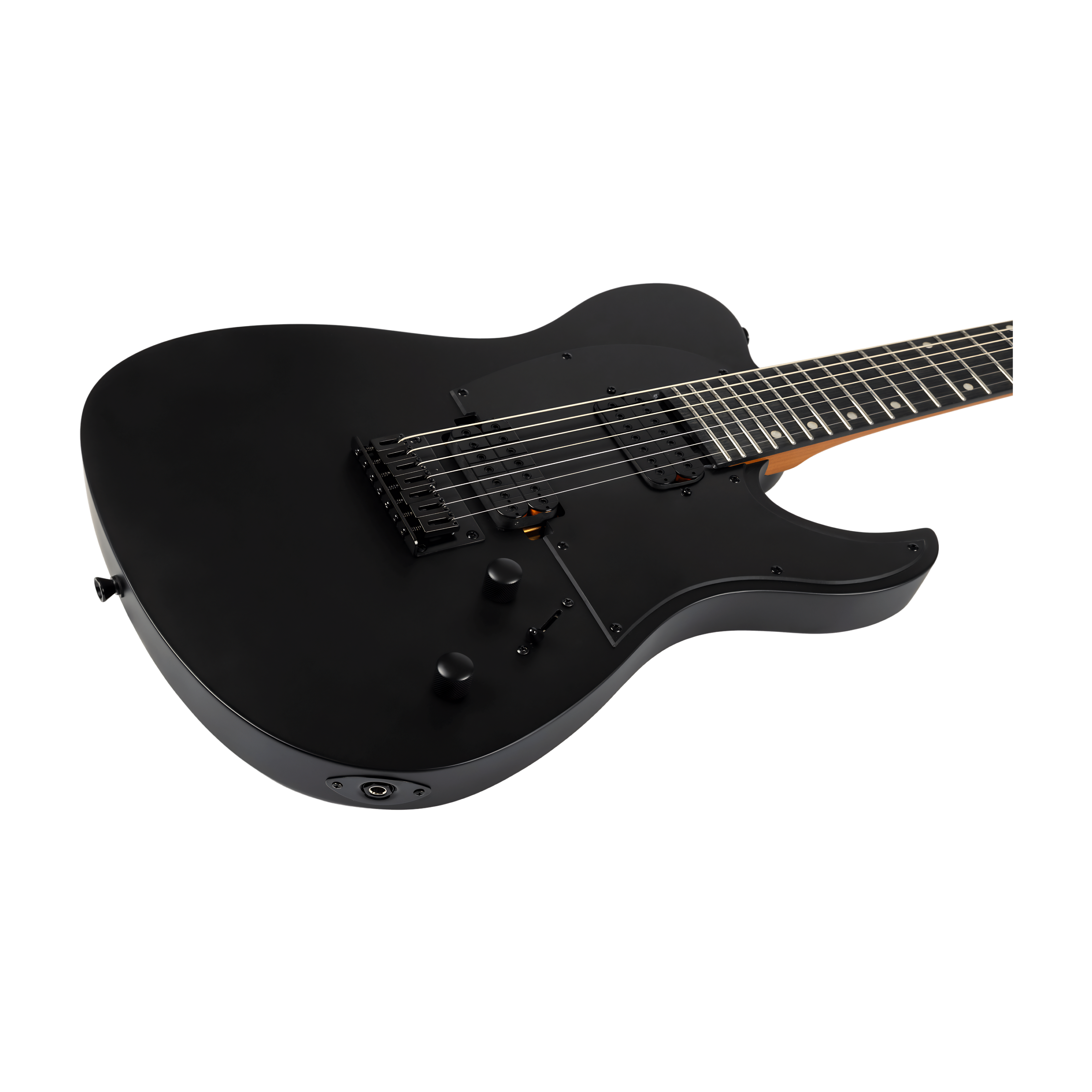 SPIRA T407 MBK Telecaster Electric Guitar 7 String Black