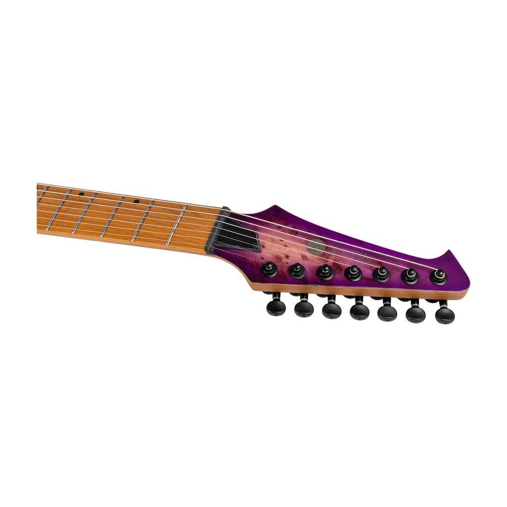SPIRA S457 TPP Stratocaster Electric Guitar 7 String Trans Purple