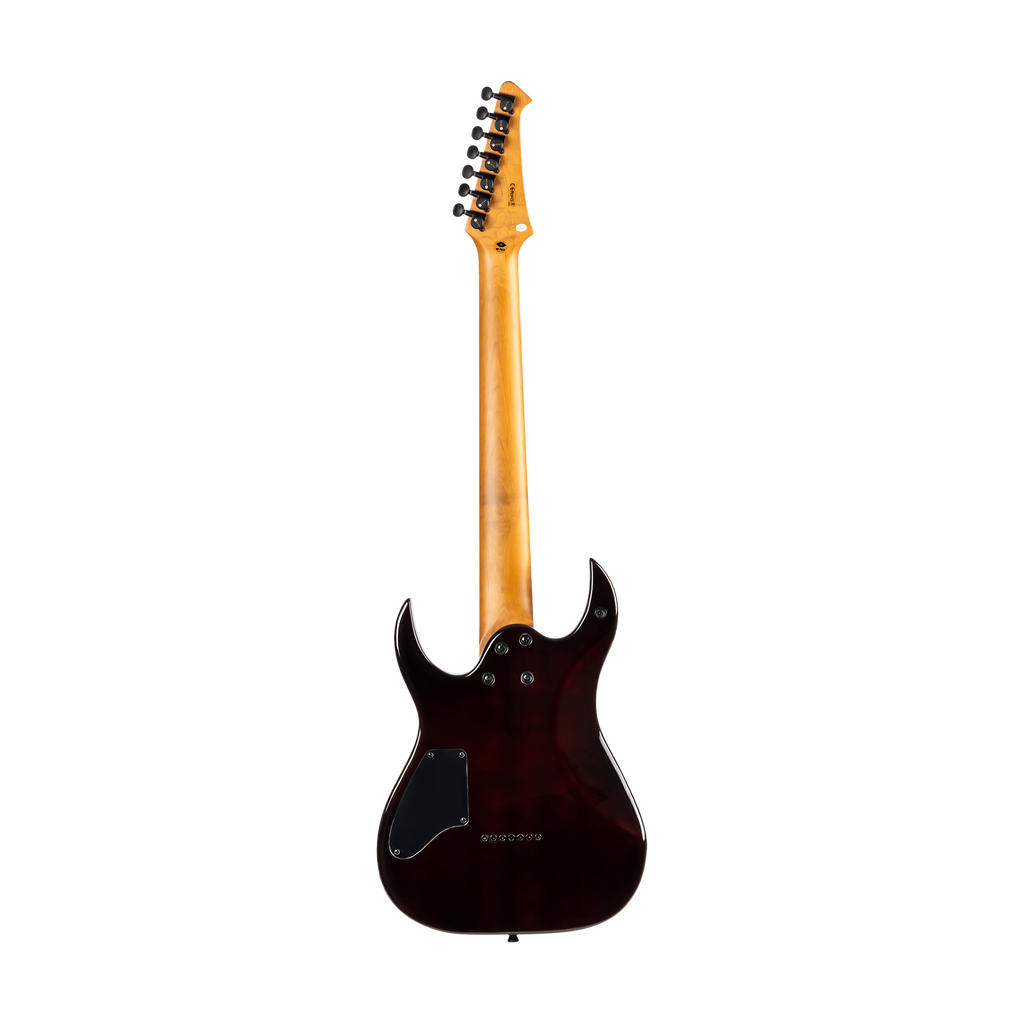 SPIRA S457 TRD Stratocaster Electric Guitar 7 String Trans Red