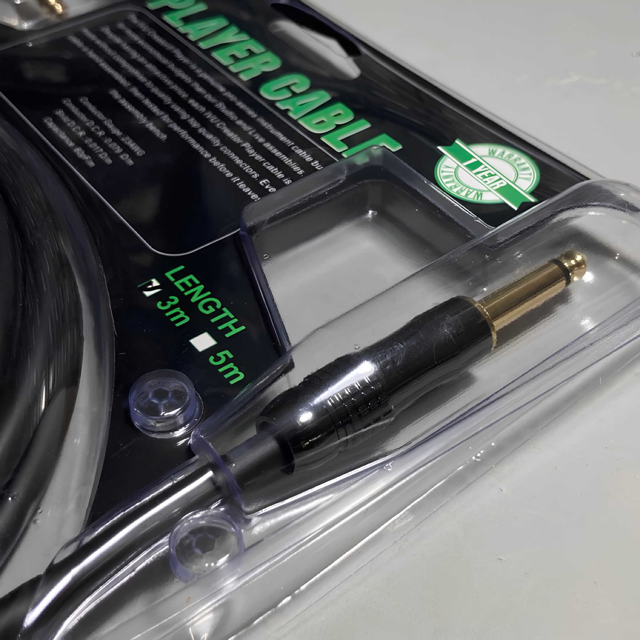 Kabel Instrumen Gitar IVU Creator Premium Profesional Pemain S/L 3 Meter 5 Meter