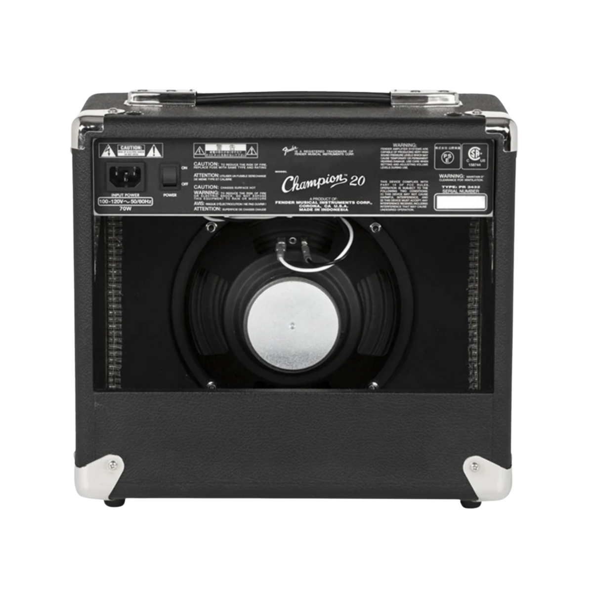 FENDER Champion 20 Guitar Combo Amplifier, 230V EU