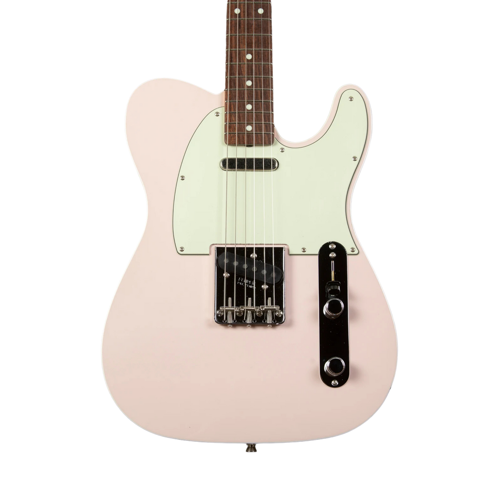 FENDER FSR MIJ Traditional 60s Telecaster Custom Electric Guitar, RW FB, Shell Pink
