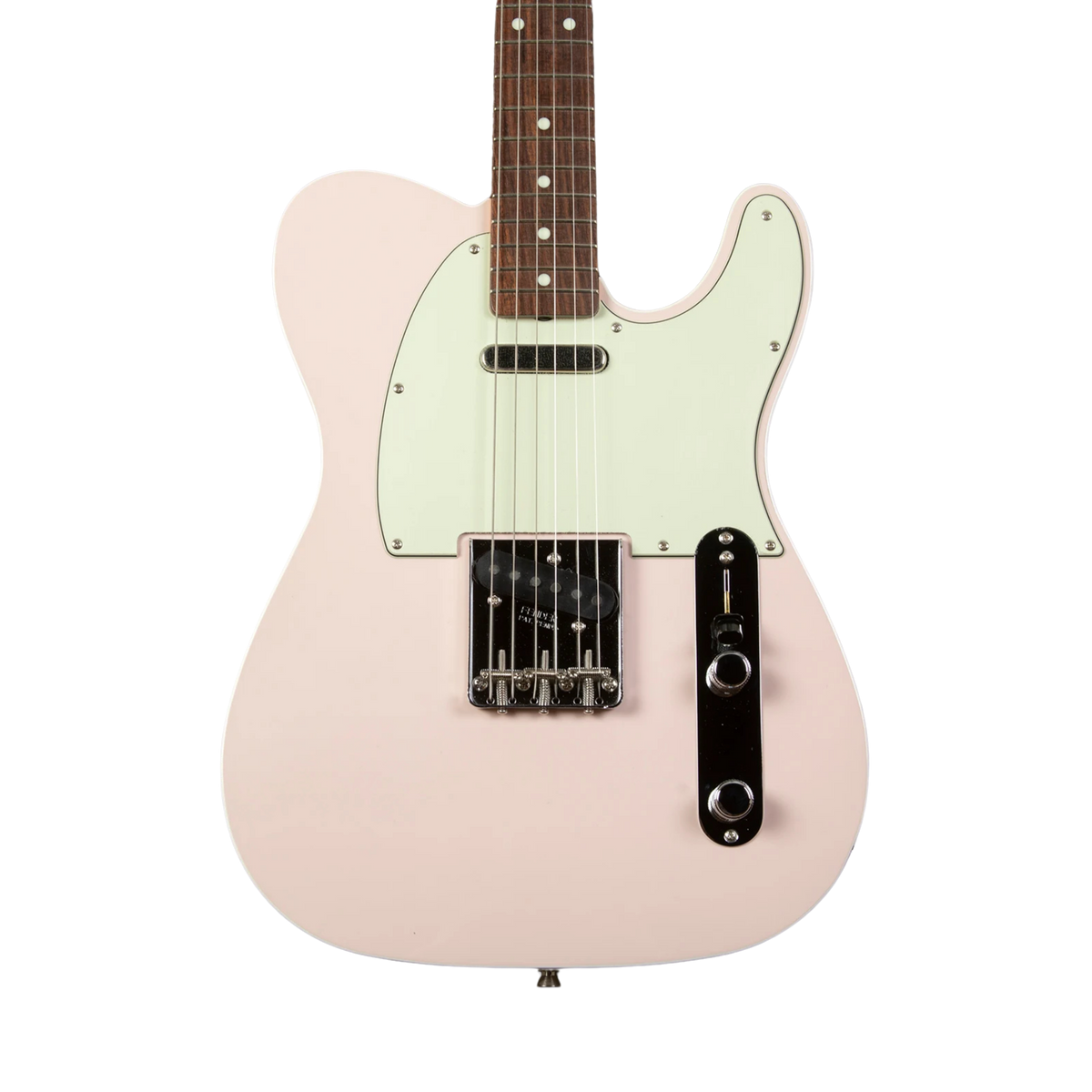 FENDER FSR MIJ Traditional 60s Telecaster Custom Electric Guitar, RW FB, Shell Pink