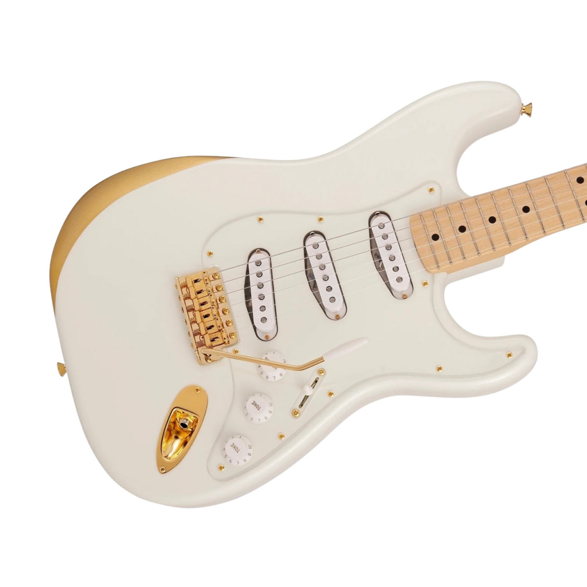 FENDER Japan Ken Stratocaster Experiment NO.1 Electric Guitar, Maple FB, White