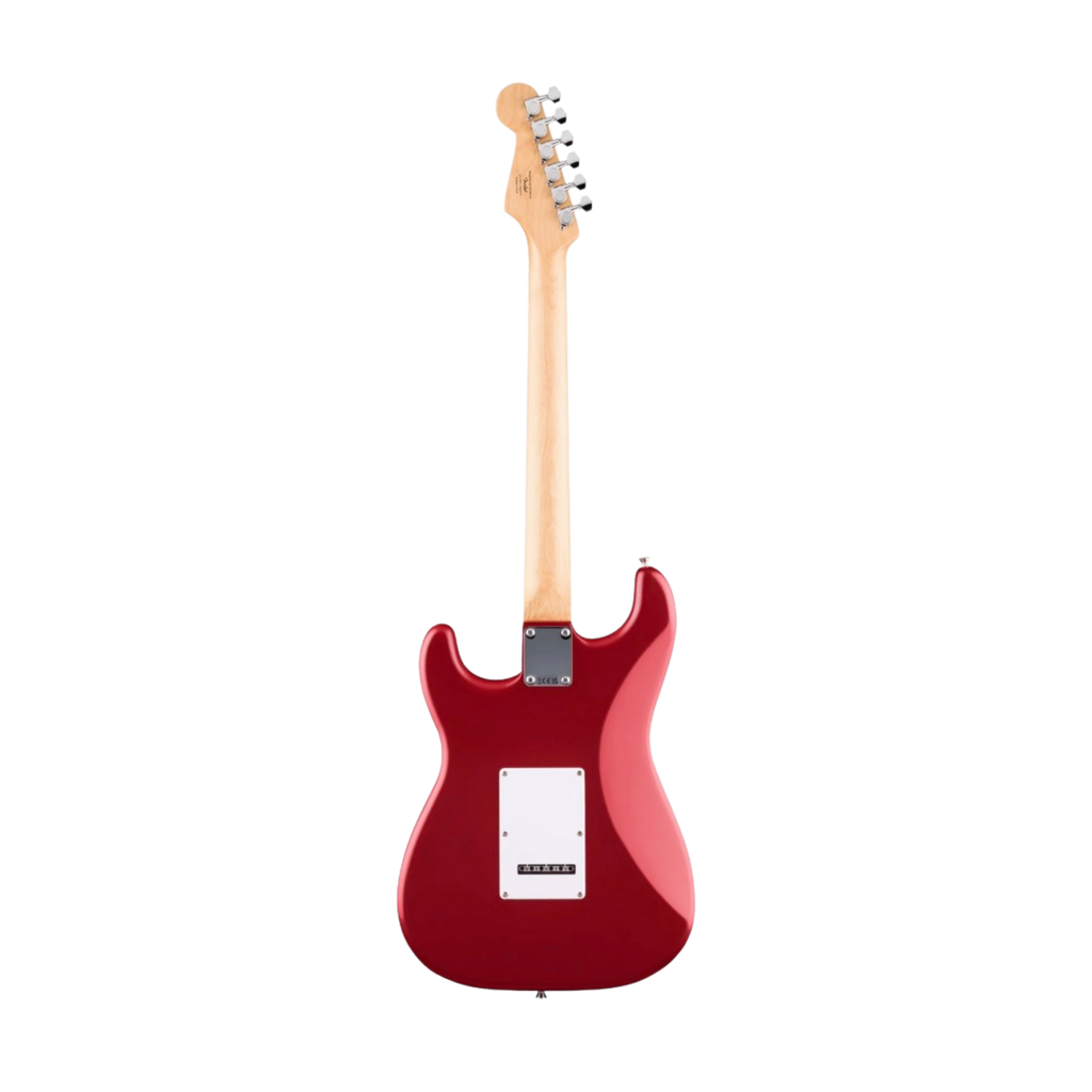 SQUIER Debut Series Stratocaster HSS Electric Guitar, Laurel FB, Dakota Red