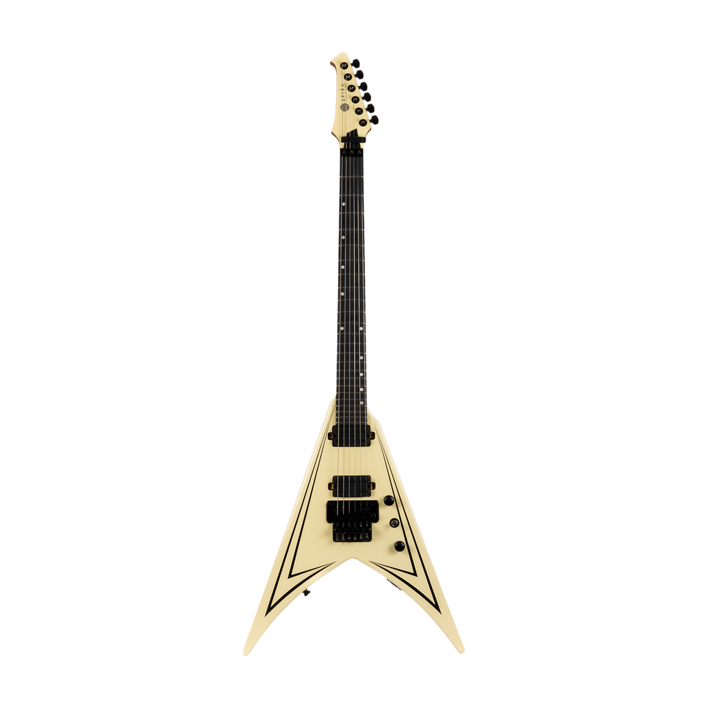 SPIRA V420 AWH Electric Guitar Alpine White with Pinstripe