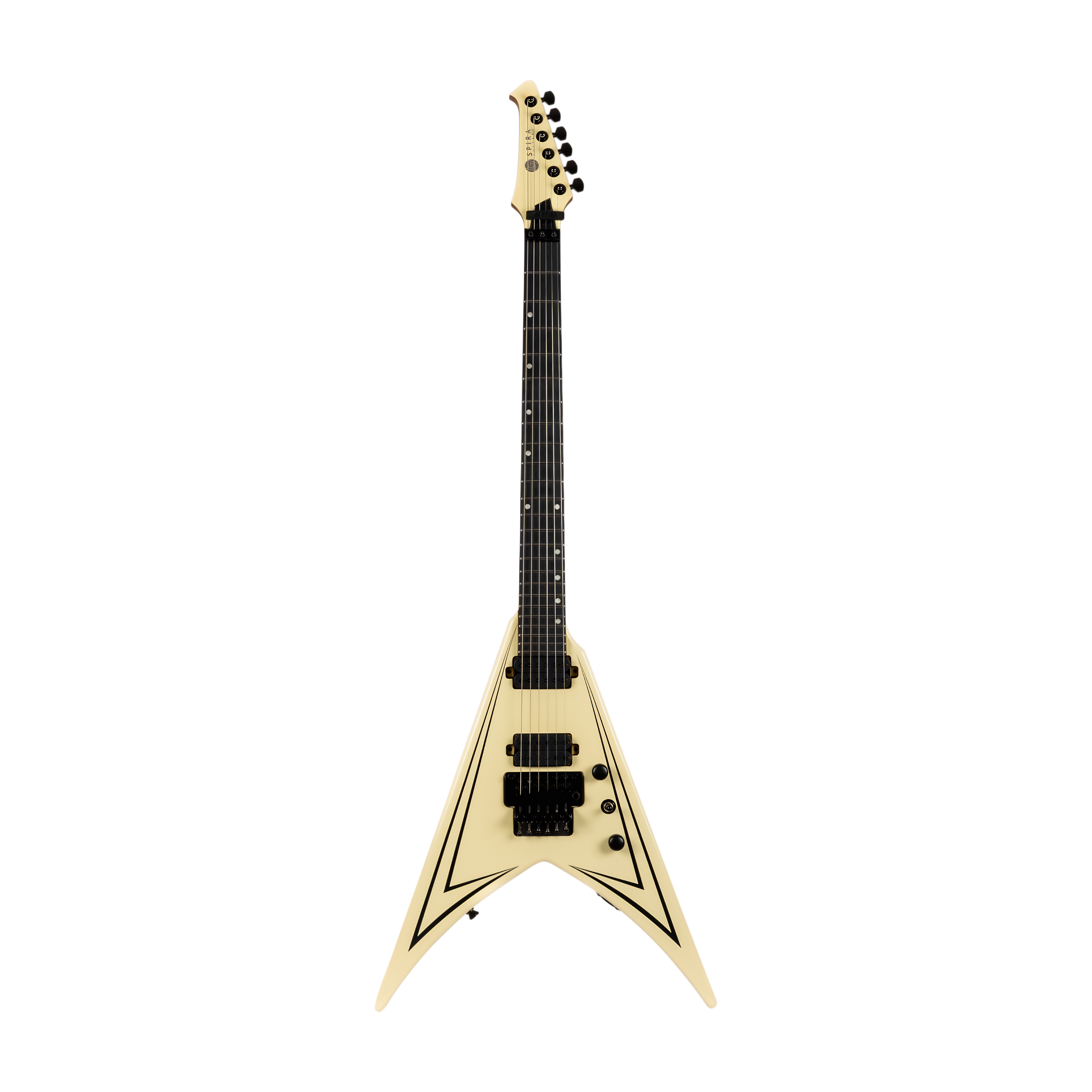SPIRA V420 AWH Electric Guitar Alpine White with Pinstripe