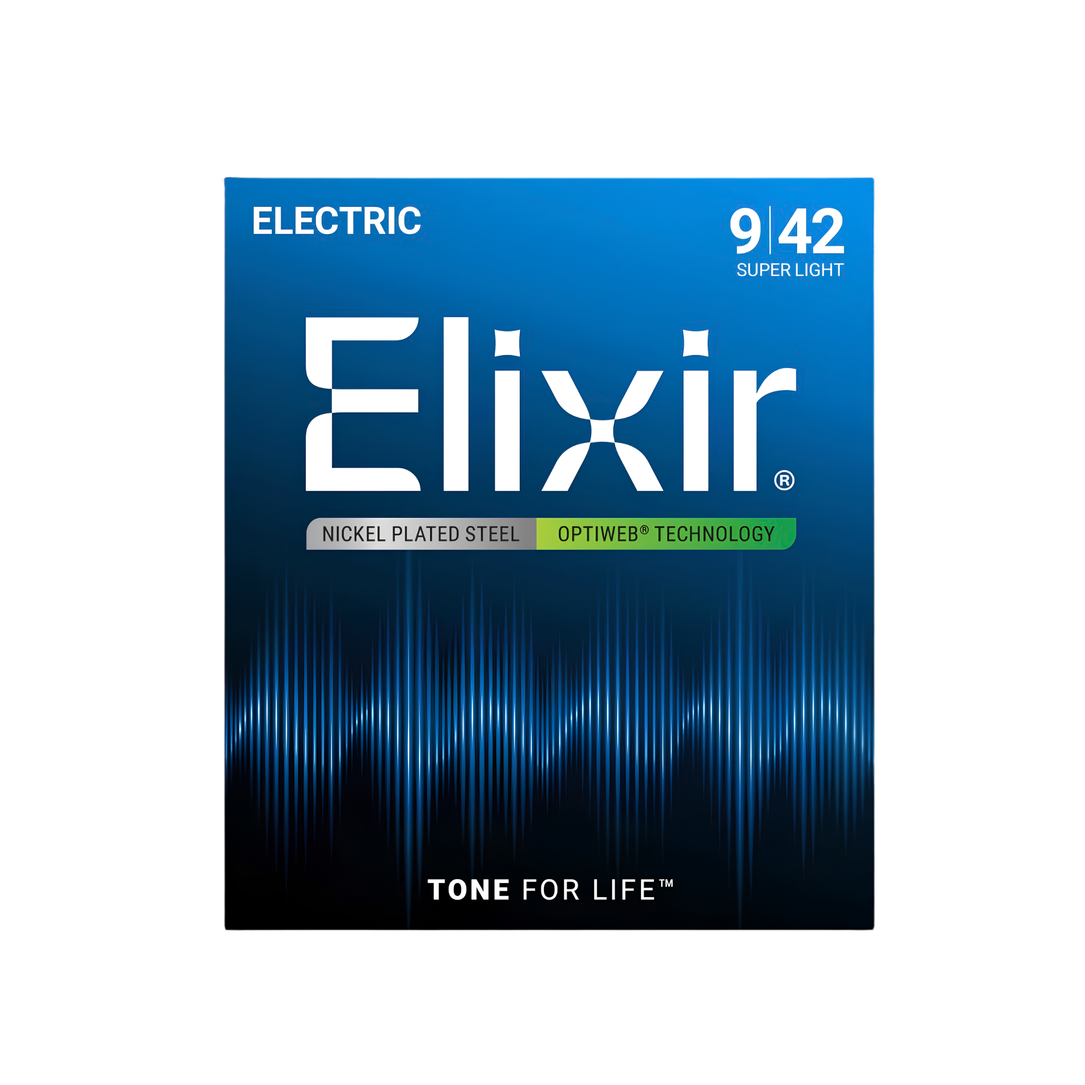 ELIXIR 19002 Optiweb Electric Guitar Strings, Super Light, 09-42